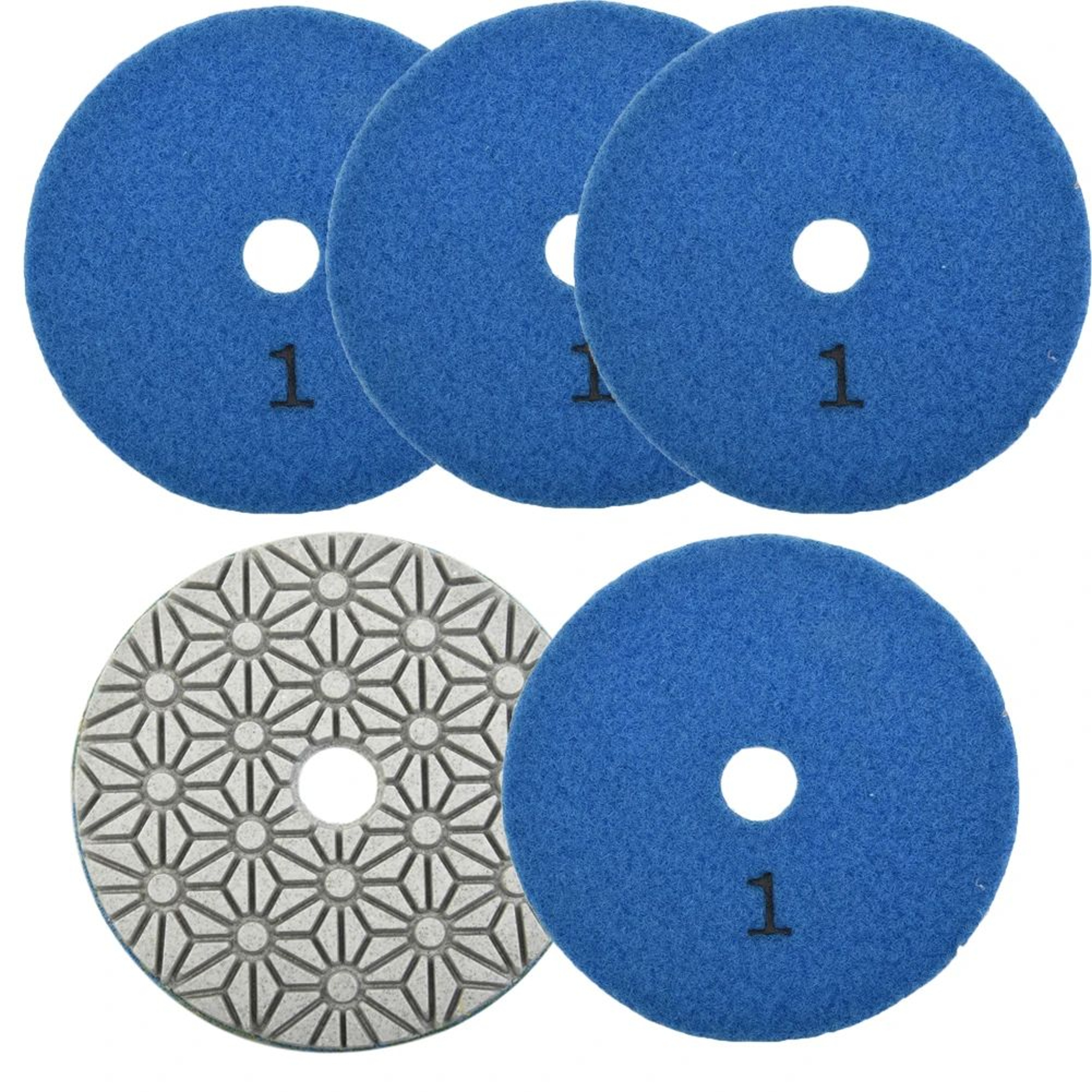 4 Inch 100mm Wet And Dry Diamond Polishing Pad For Granite Marble And Concrete 3