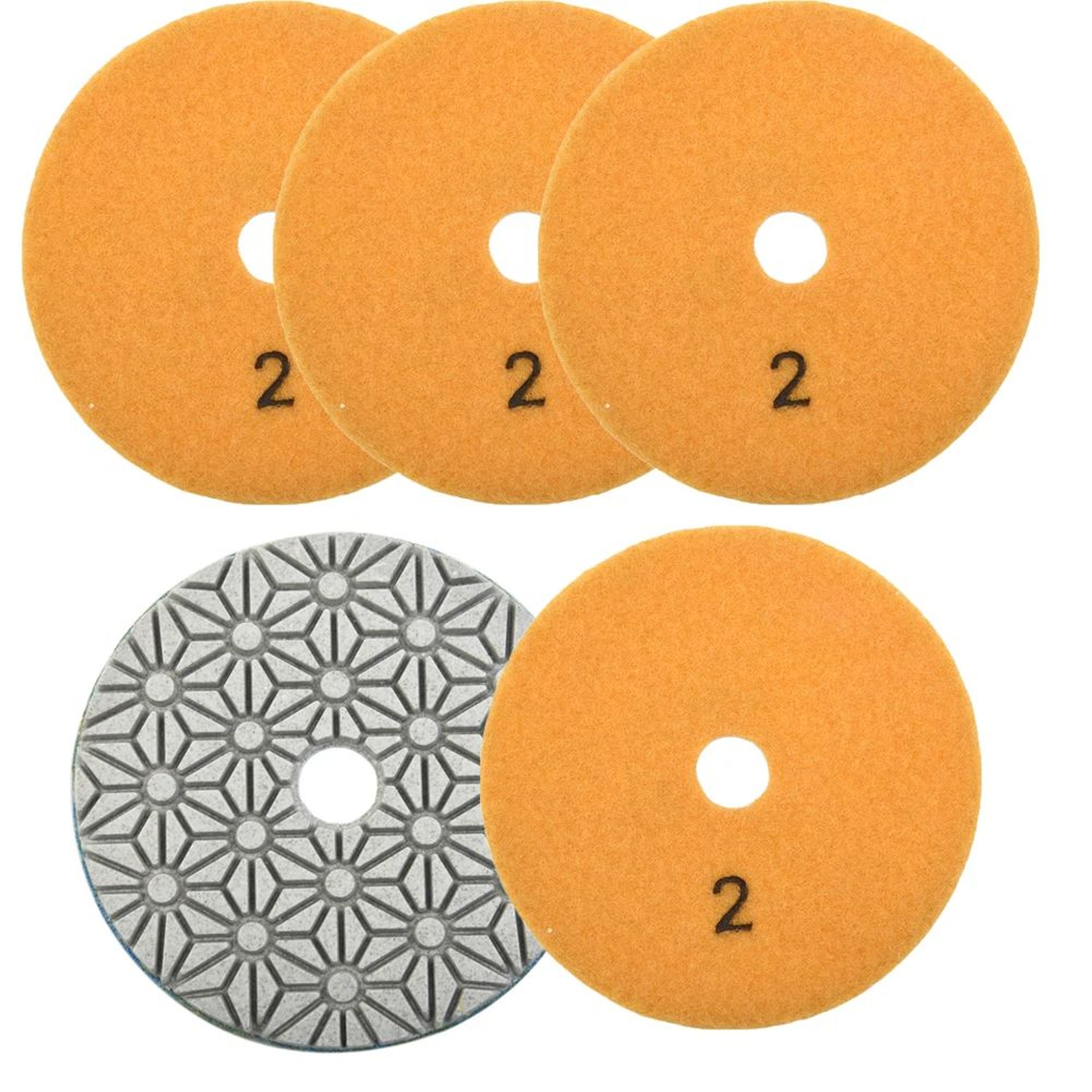 4 Inch 100mm Wet And Dry Diamond Polishing Pad For Granite Marble And Concrete 4