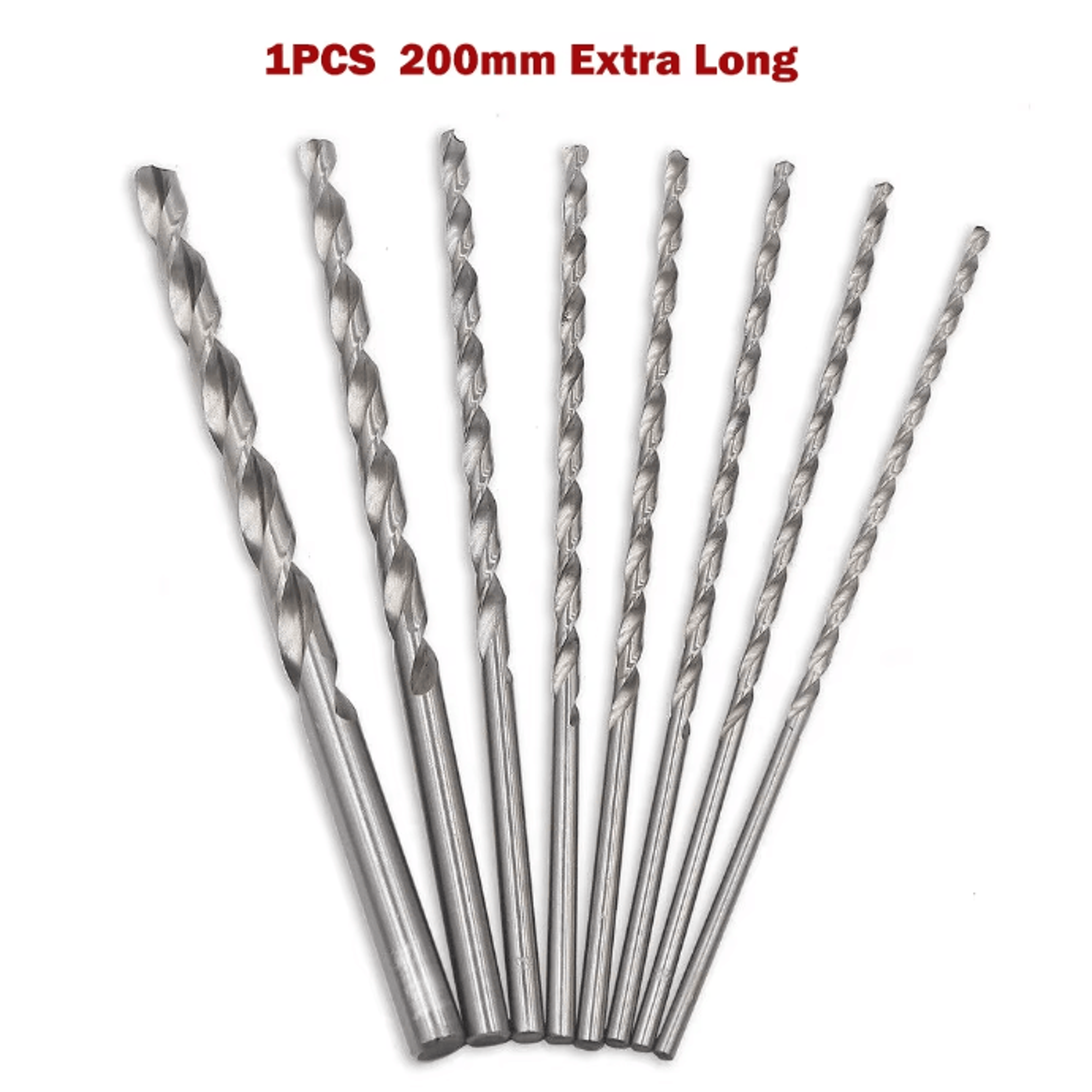 Extra Long HSS Drill Bit 160mm 200mm Straight Shank For Metal Wood And Plastic 2