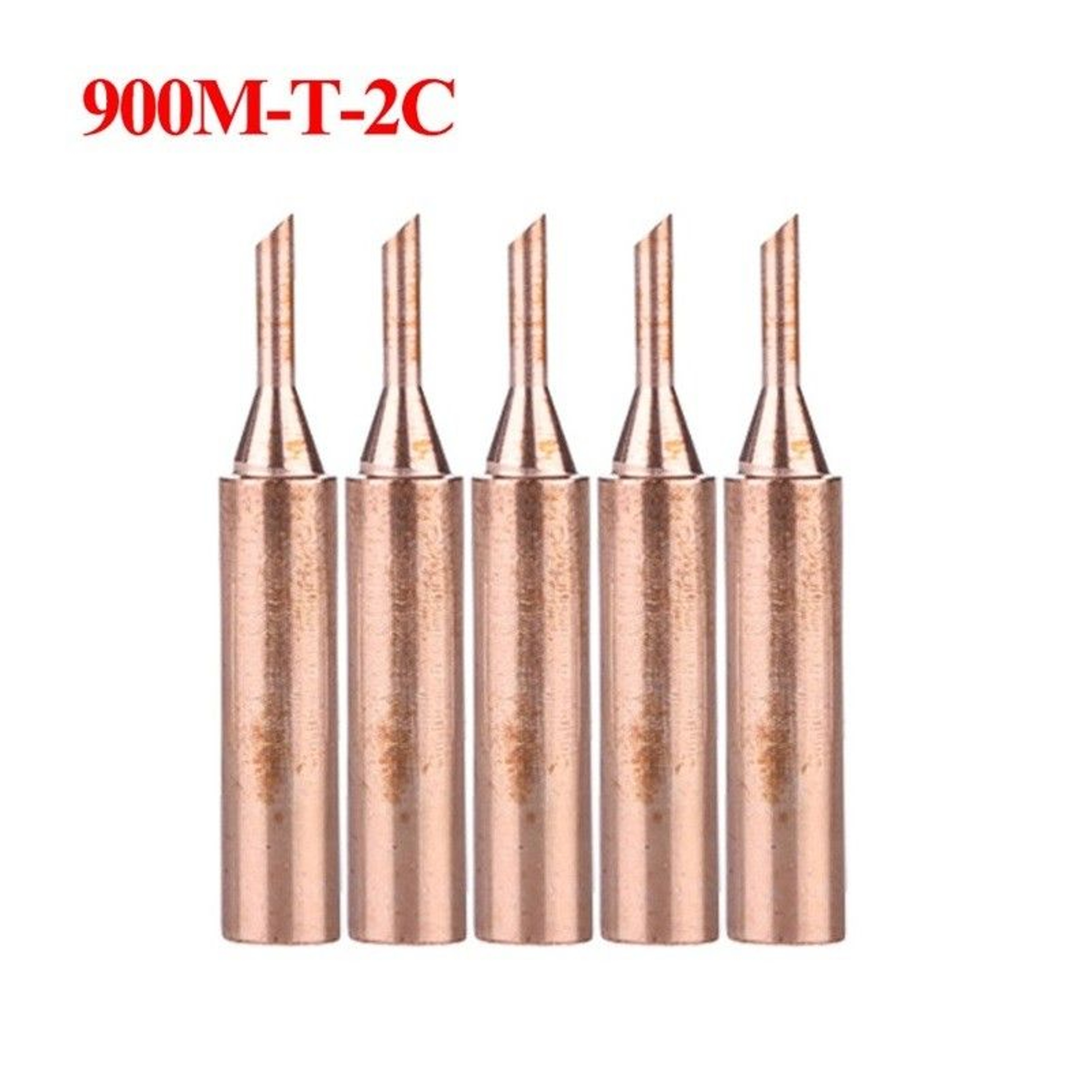 5Piece 900MT Pure Copper Soldering Iron Tips 4mm6mm Replacement Set 4