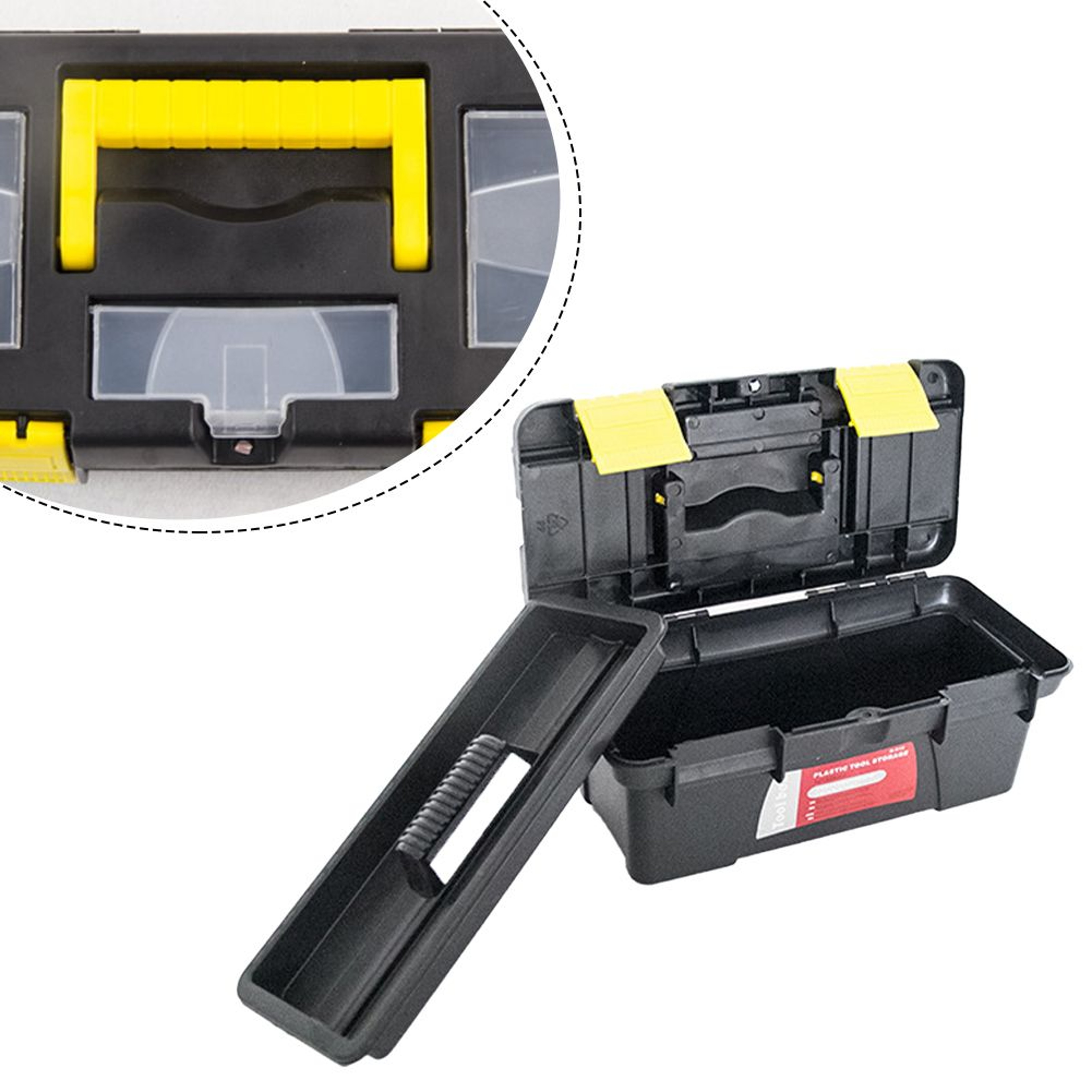 10Inch TwoLayer Plastic Toolbox Portable Tool Storage Organizer 5