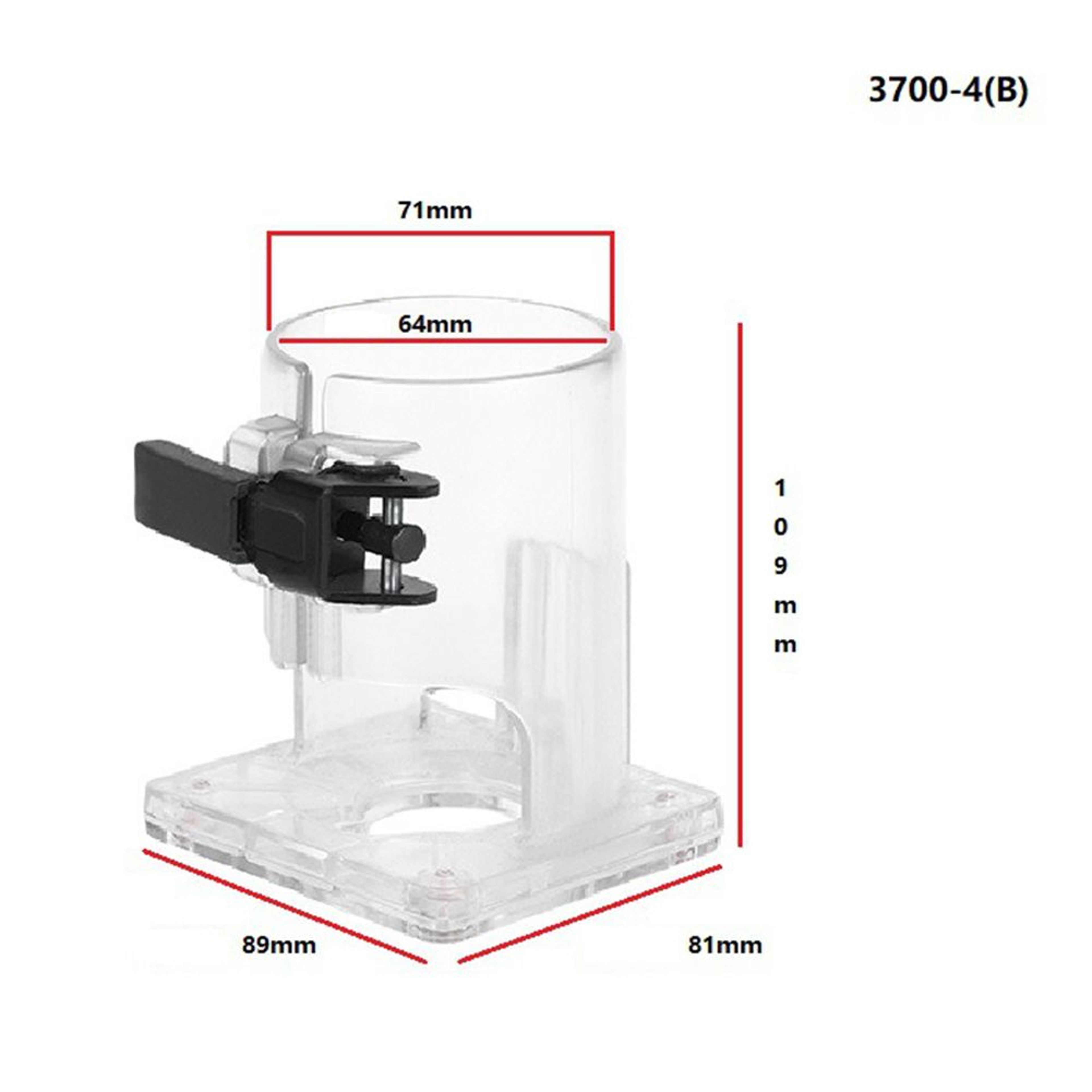 3700 Woodworking Router Base Plastic Replacement For Electric Edge Trimmer 6
