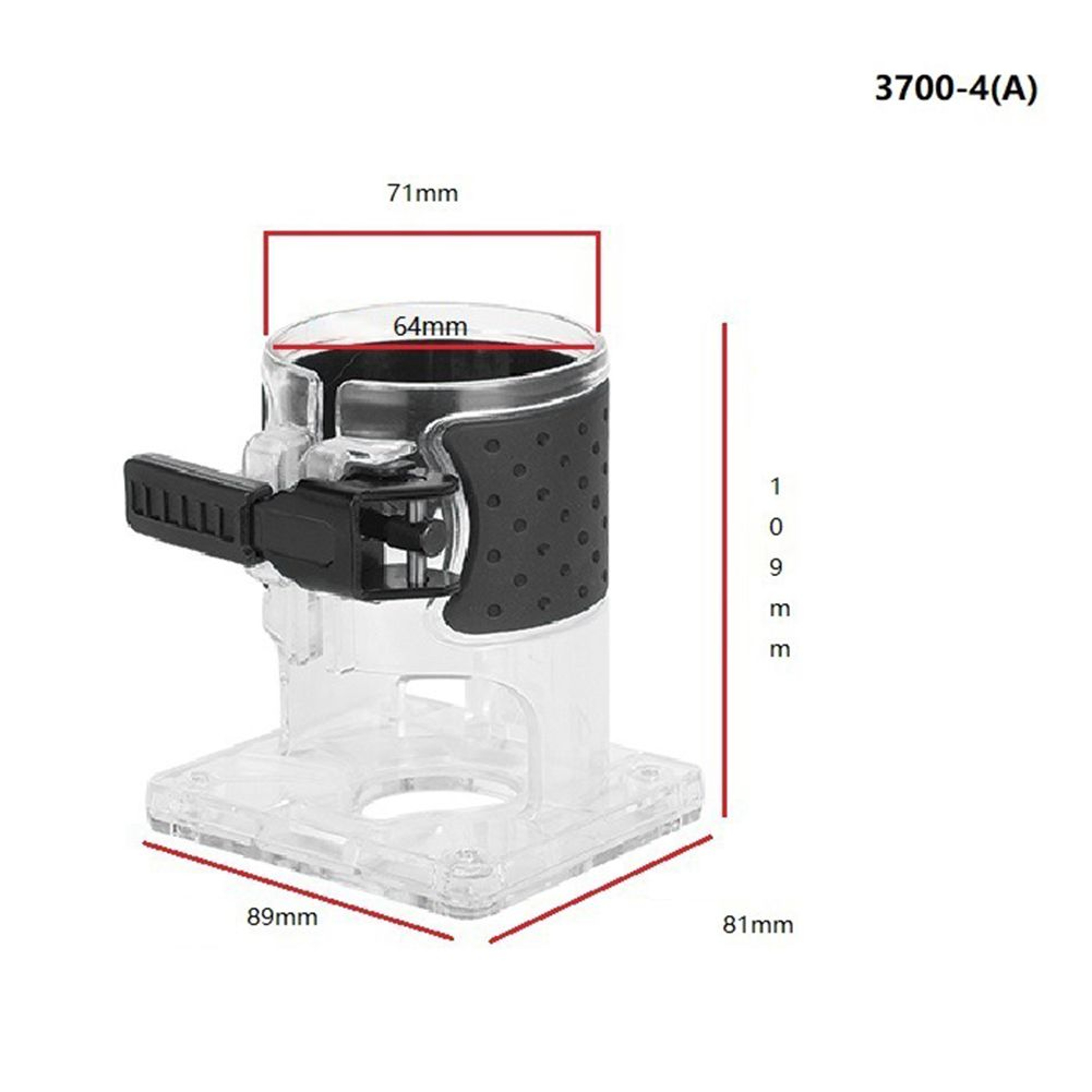 3700 Woodworking Router Base Plastic Replacement For Electric Edge Trimmer 5
