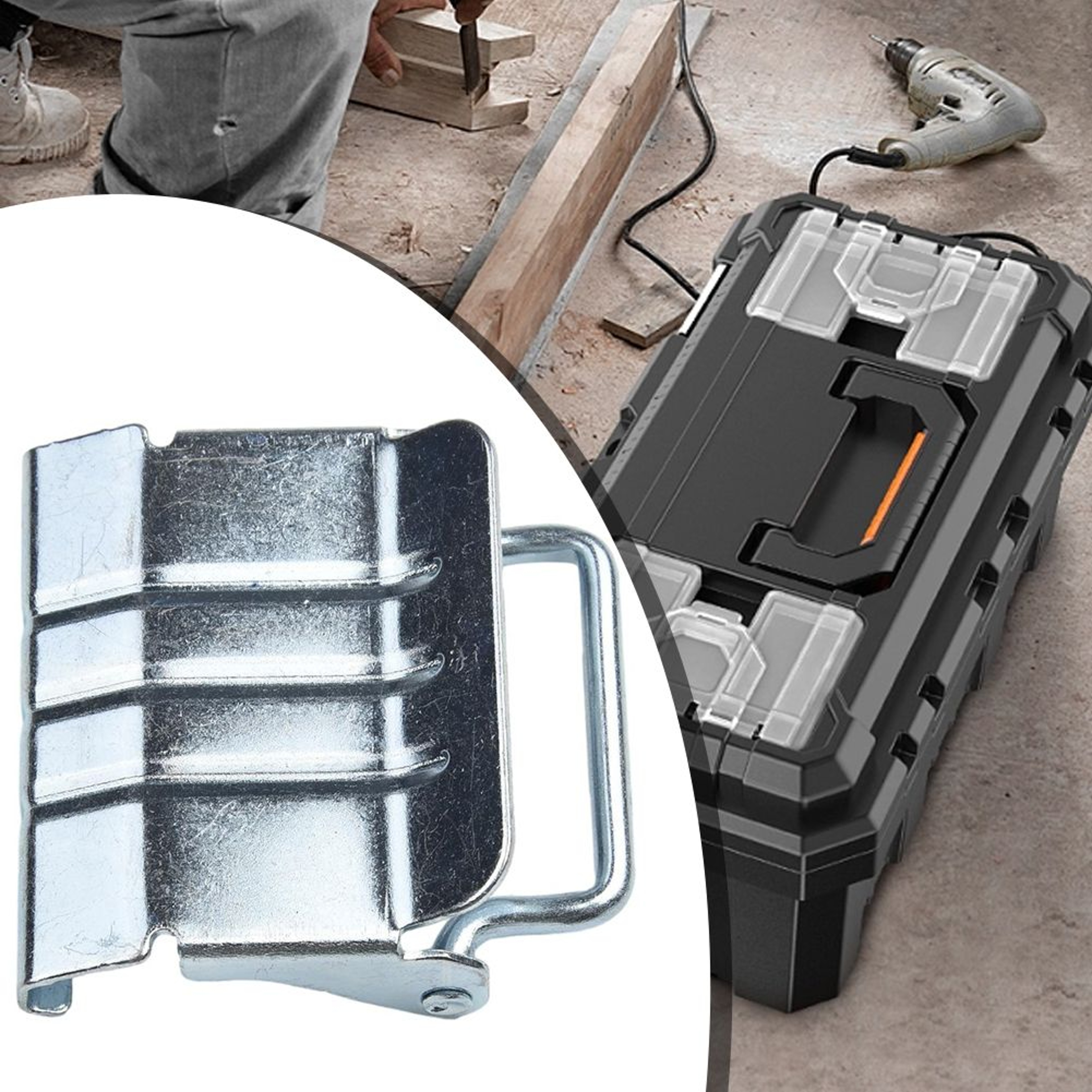 TStak Toolbox Replacement Lock Clip Metal Latch For Tool Storage Cases 0
