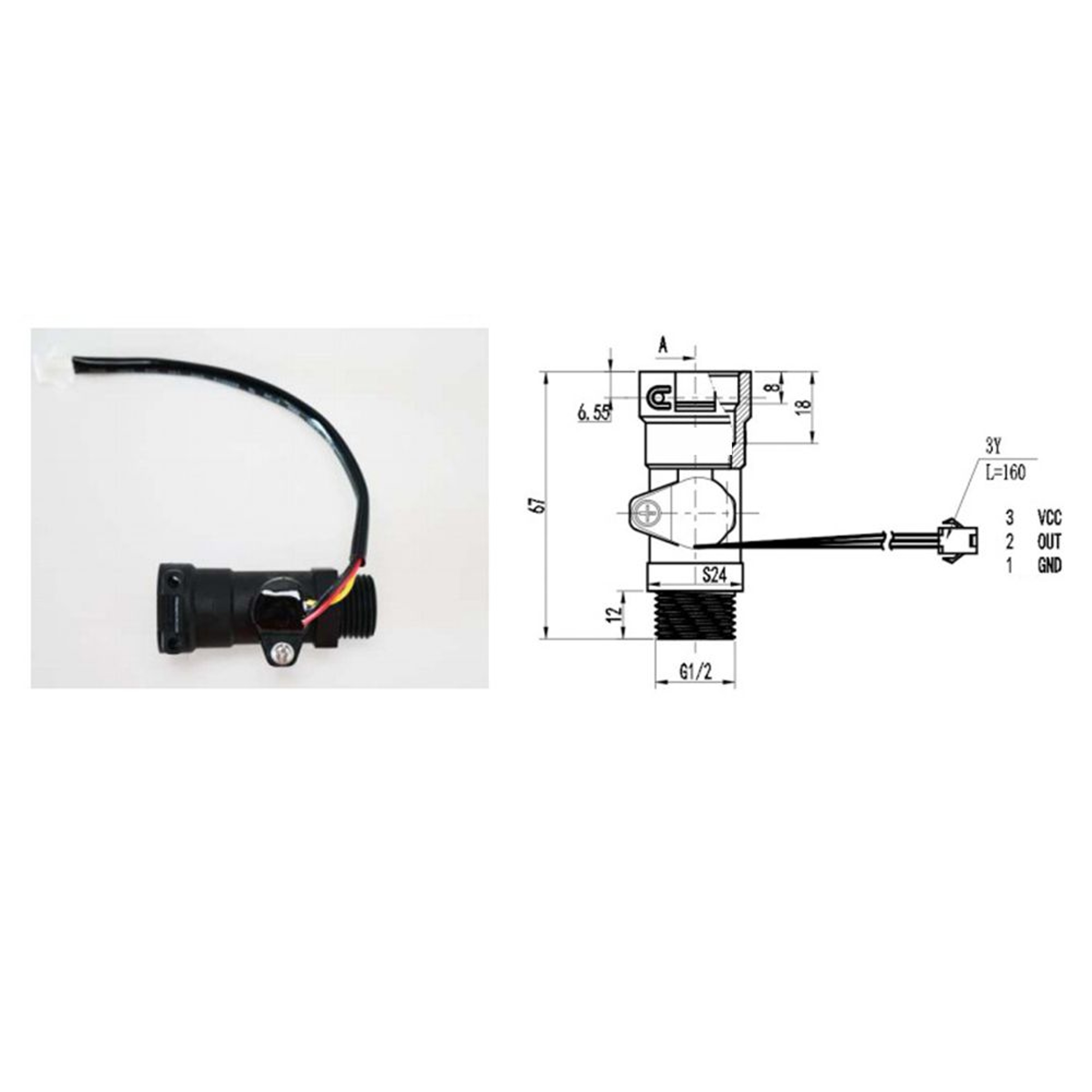 67cm Water Flow Sensor Replacement For Hot Water Heaters And WallHung Boilers 2
