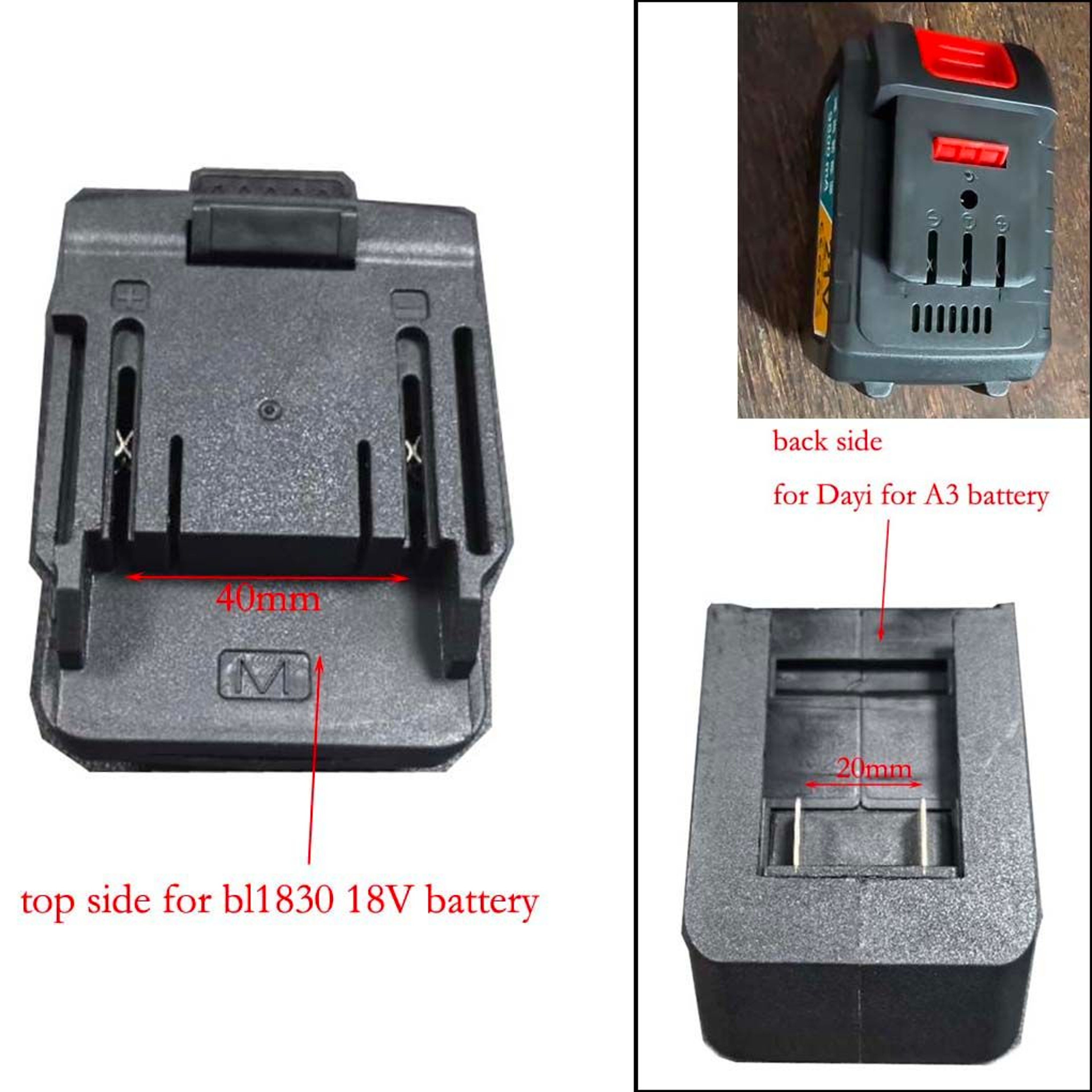 18V Battery Adapter Converter For BL1830 BL1840 BL1850 And Dayi A3 2106 Power Tools 1