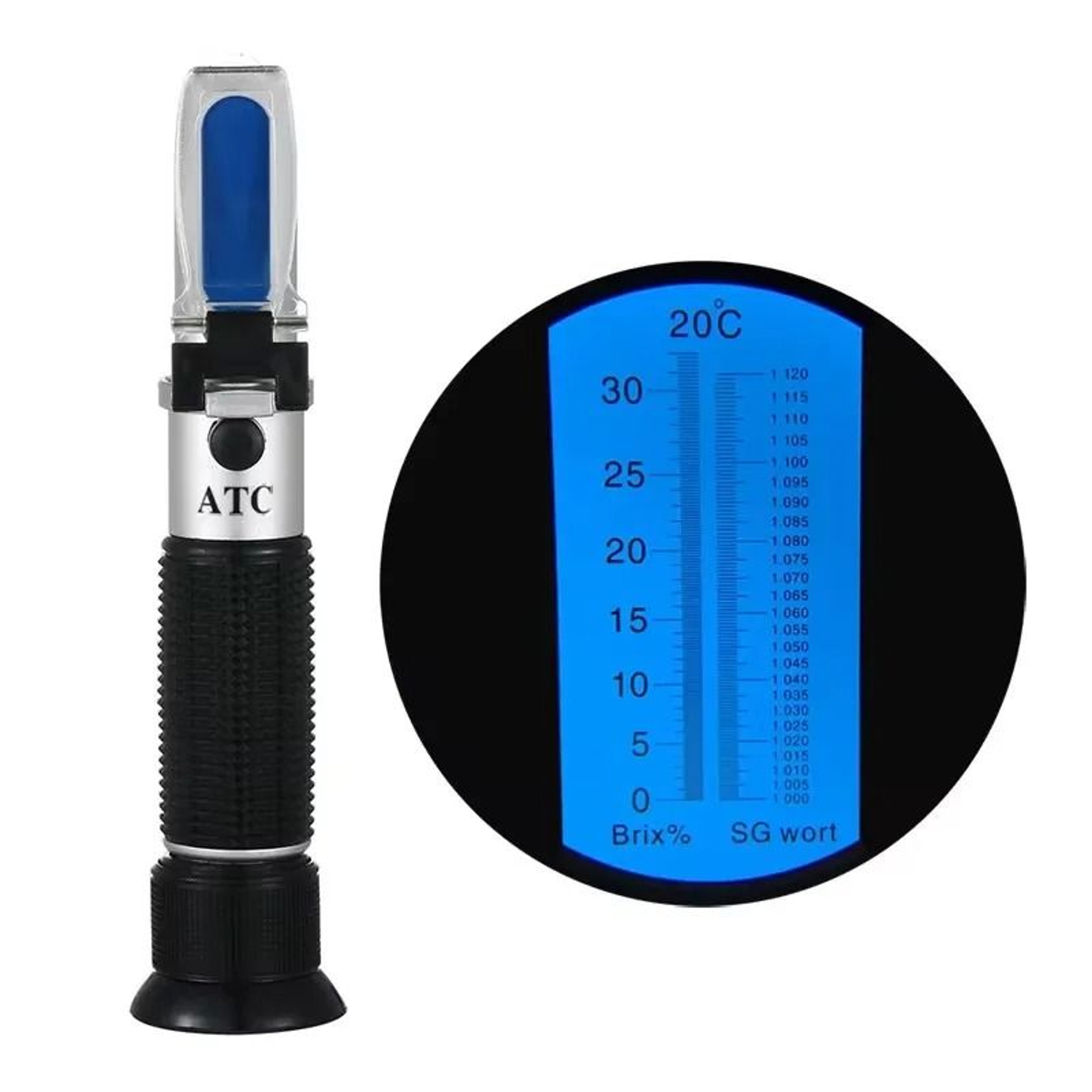ATC Beer Wort Wine Refractometer 032 Brix And SG 10001130 1