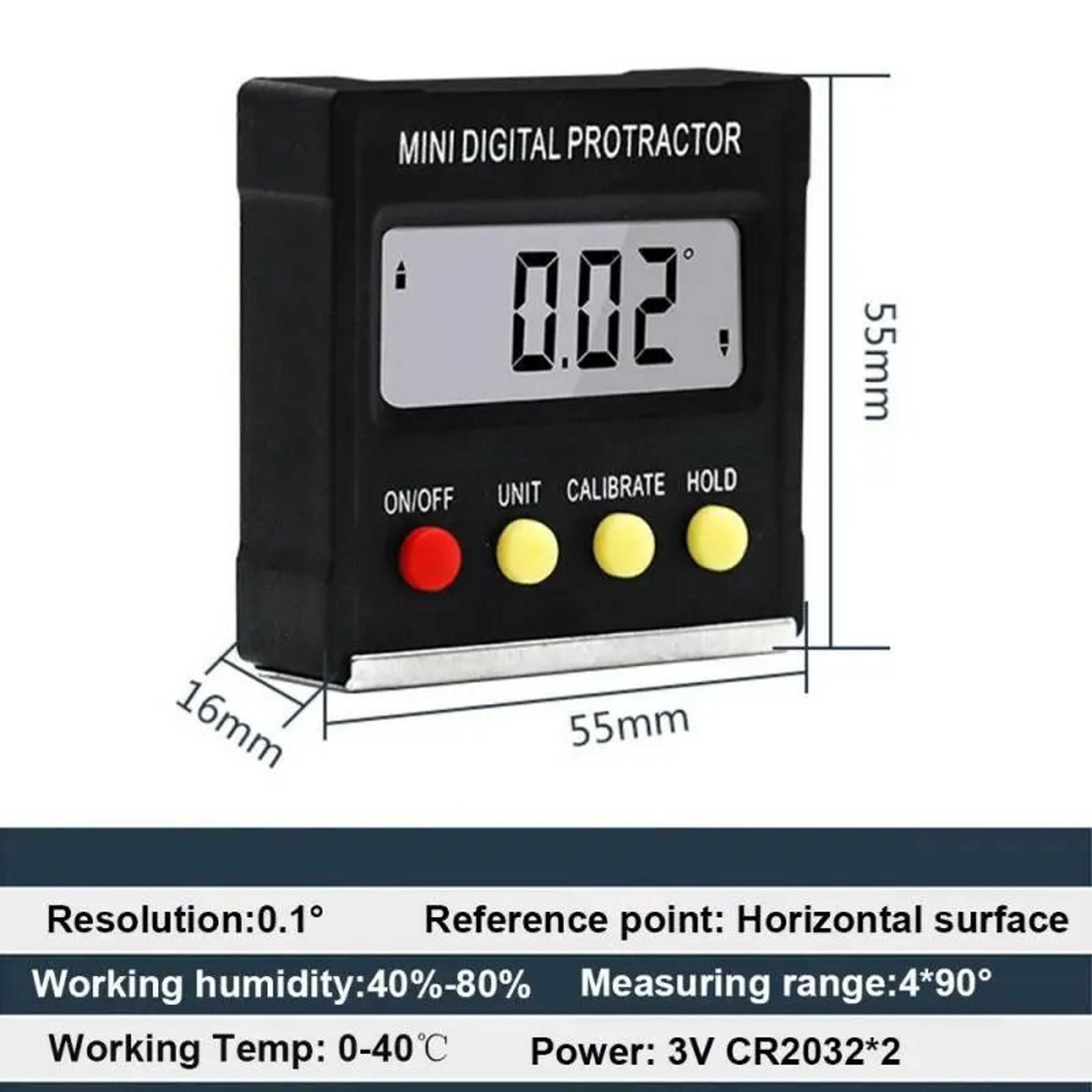3in1 360 Digital Level Box Magnetic Angle Finder With Backlit Display 12