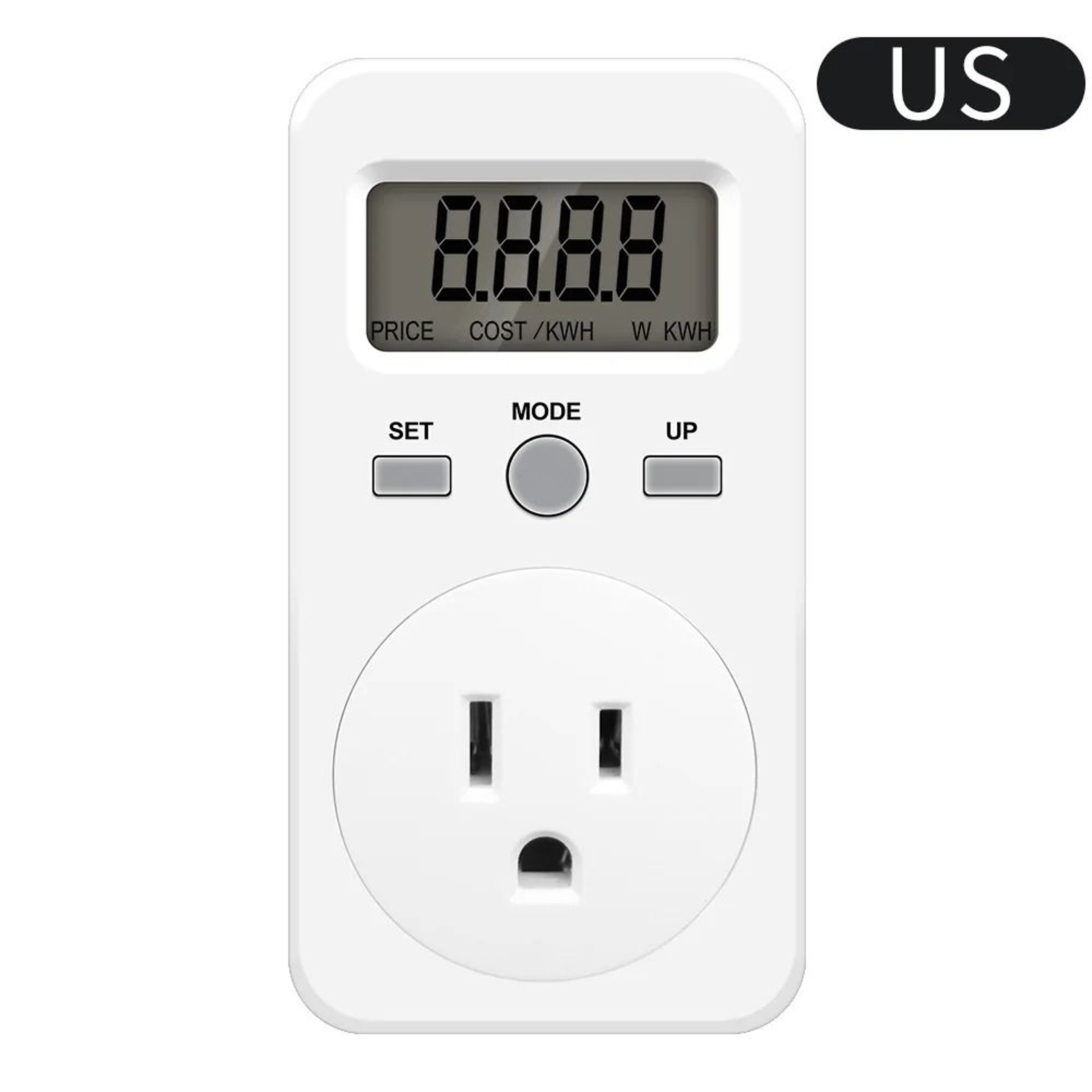 Digital LCD Energy Meter Wattmeter AC 230V 16A Power Consumption Monitor 0