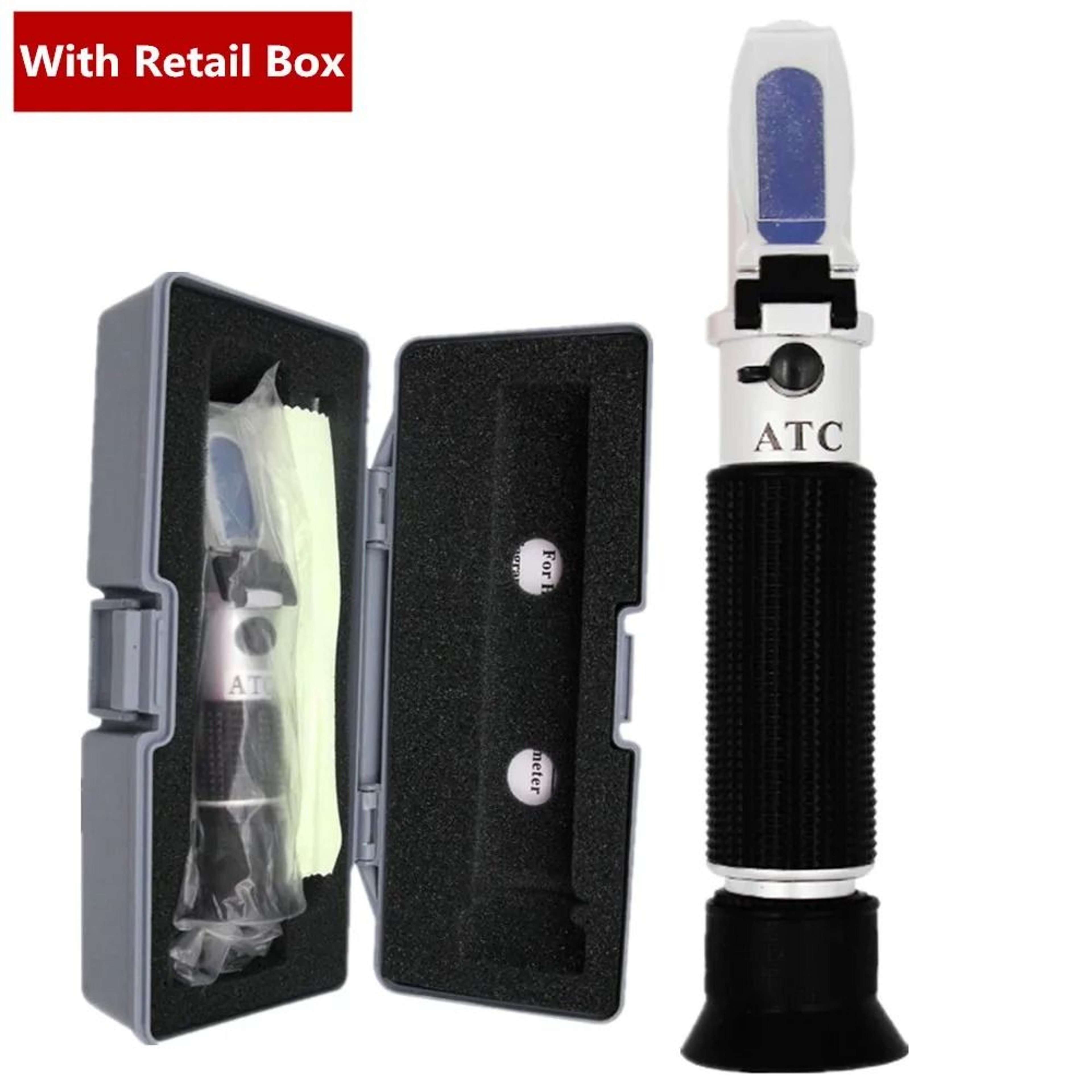 Handheld 010 Brix Refractometer ATC Precision Sugar Concentration Tester 2