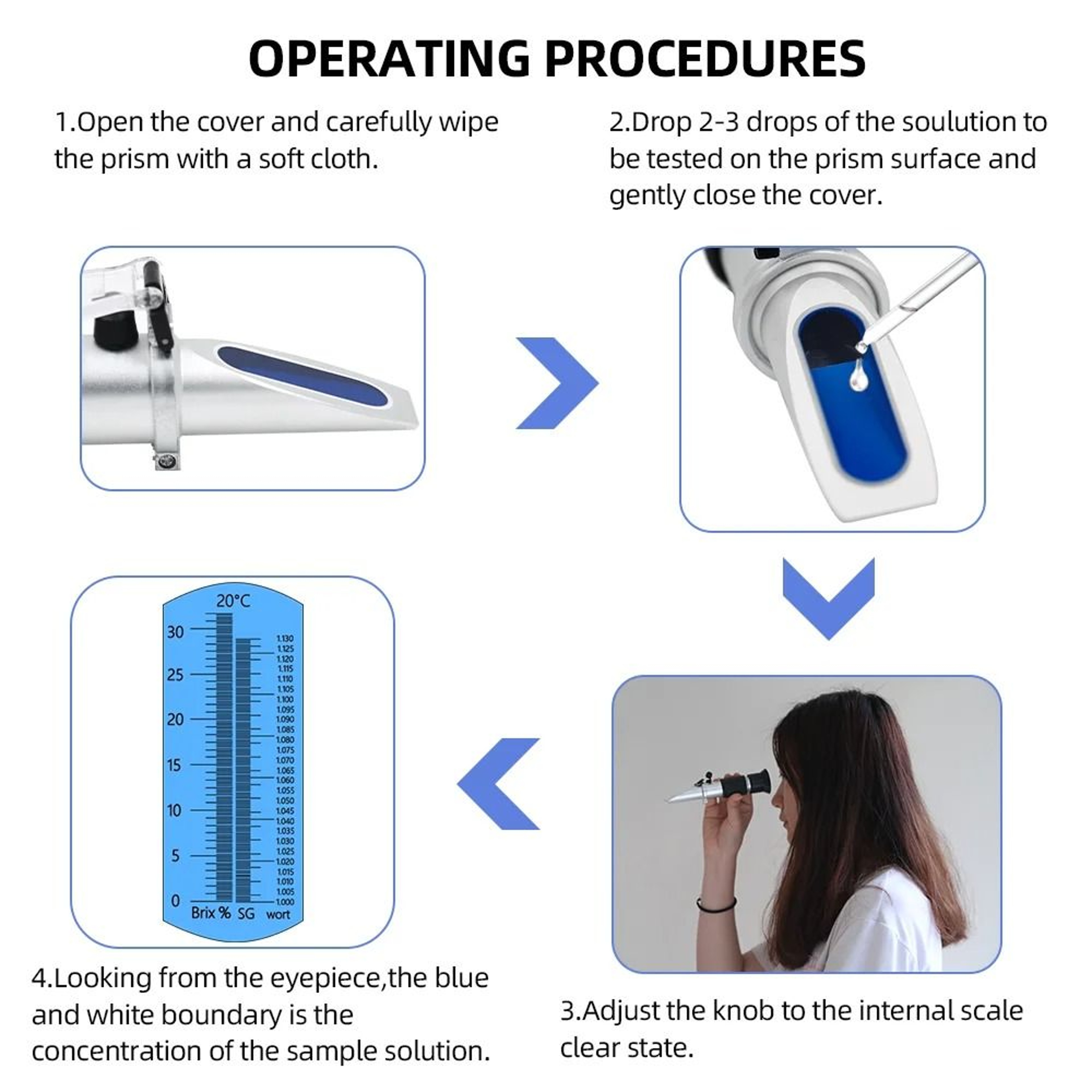 Seawater Refractometer ATC 028 Salinity Meter For Aquarium And Marine Water Testing 4