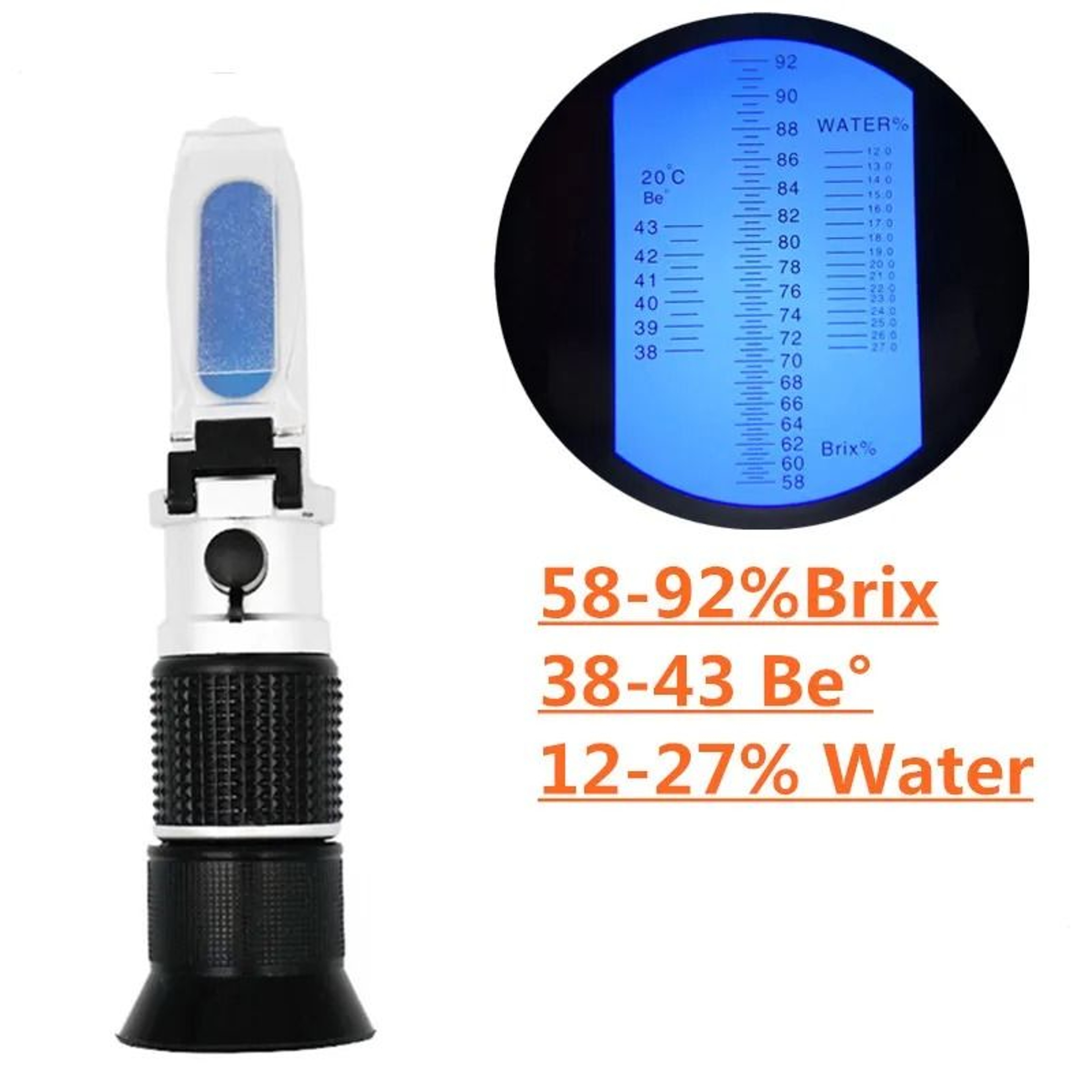 Handheld Brix Refractometer Sugar Concentration Tester For Honey And Wine 2