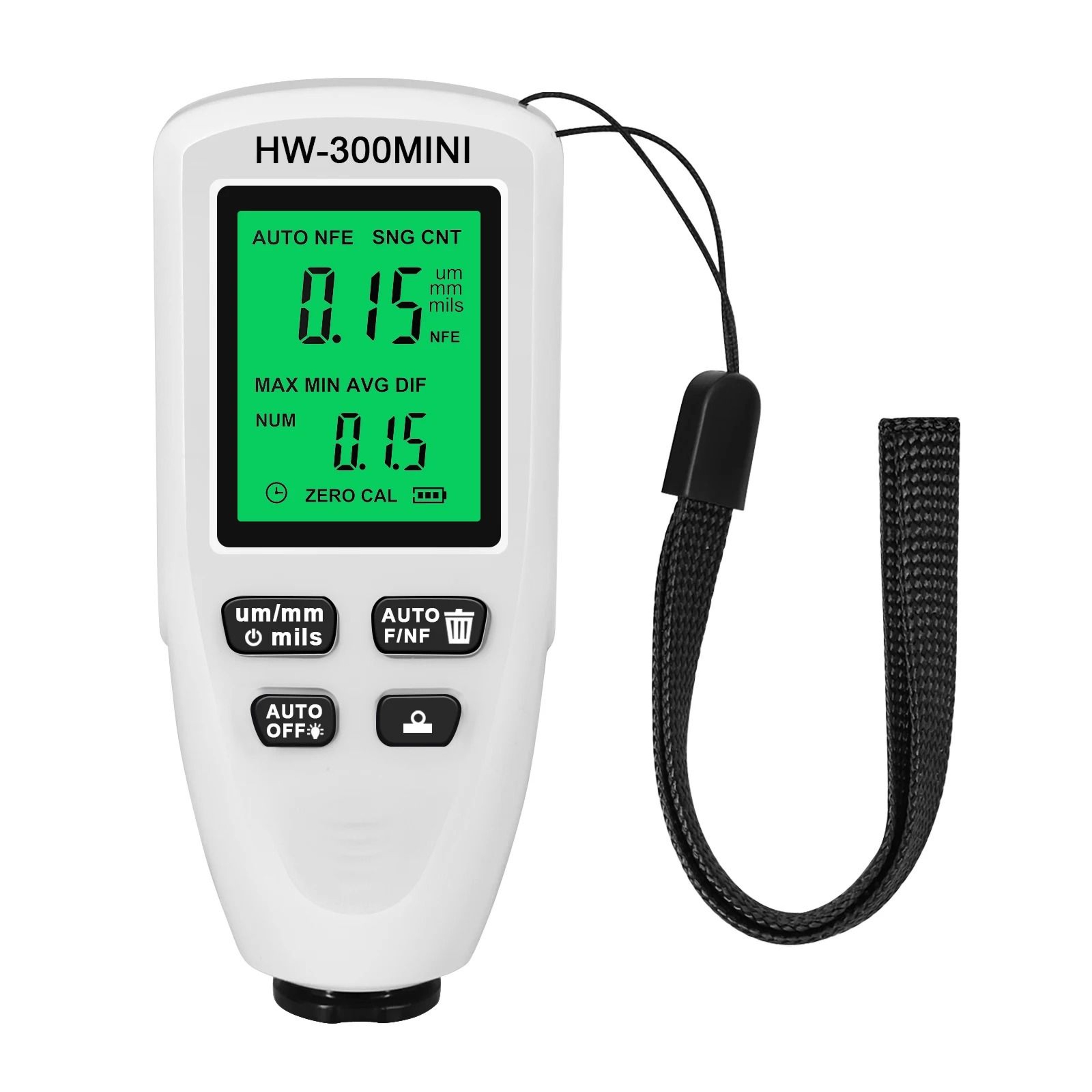 HW300 Digital Car Paint Coating Thickness Gauge 8