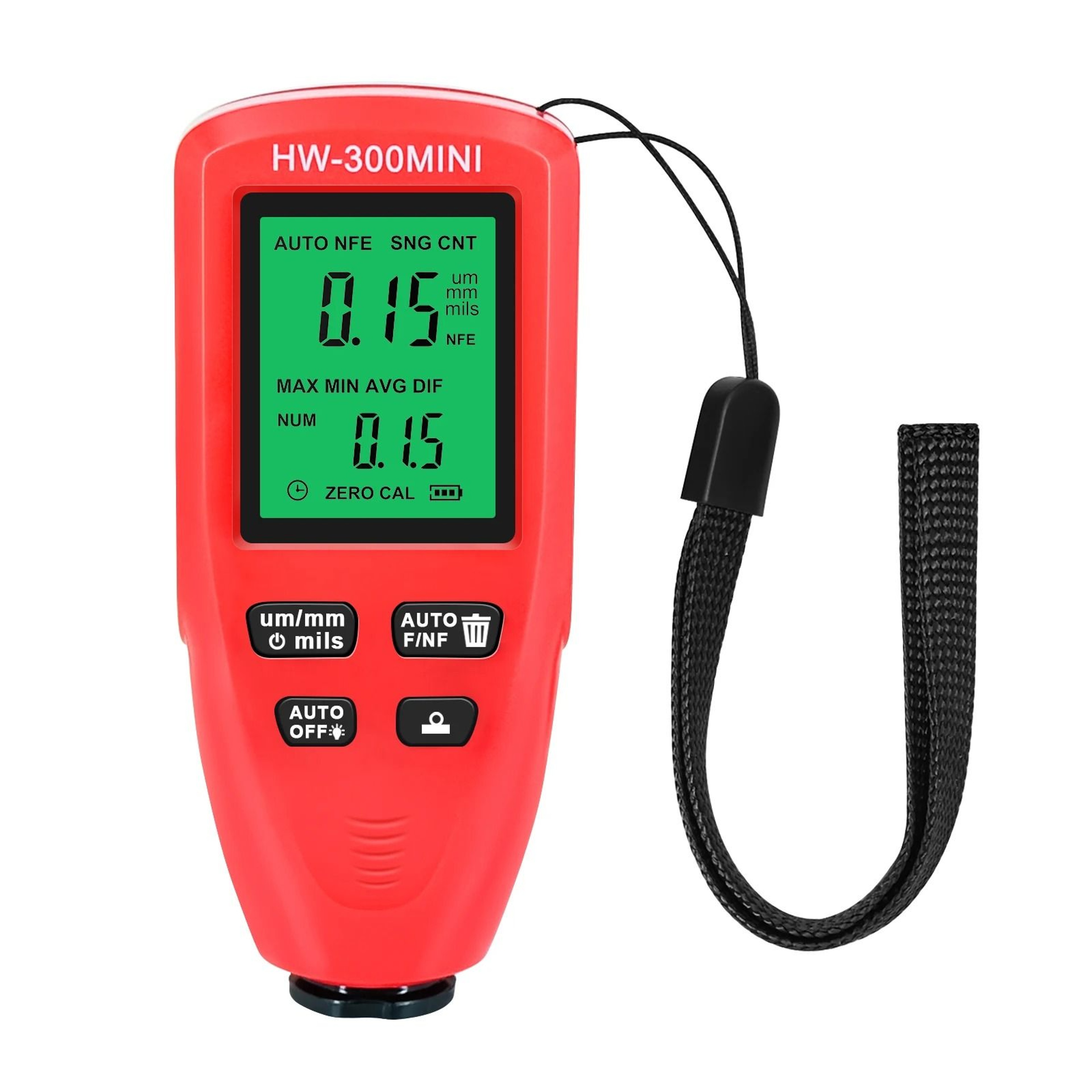 HW300 Digital Car Paint Coating Thickness Gauge 9