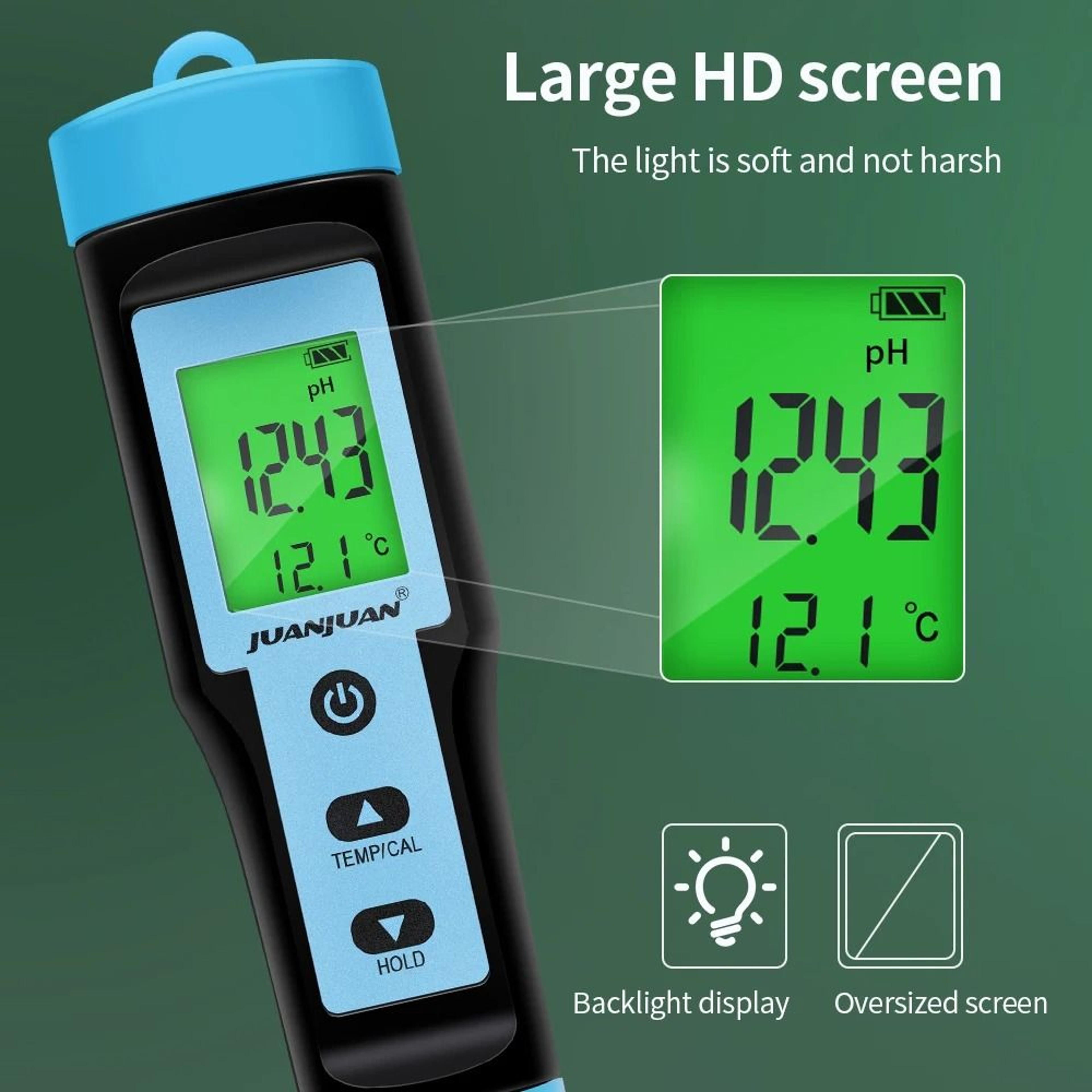 YY1030 Digital Food PH Meter 014 PH And Temperature Tester For Meat Cheese Milk And Soil 3