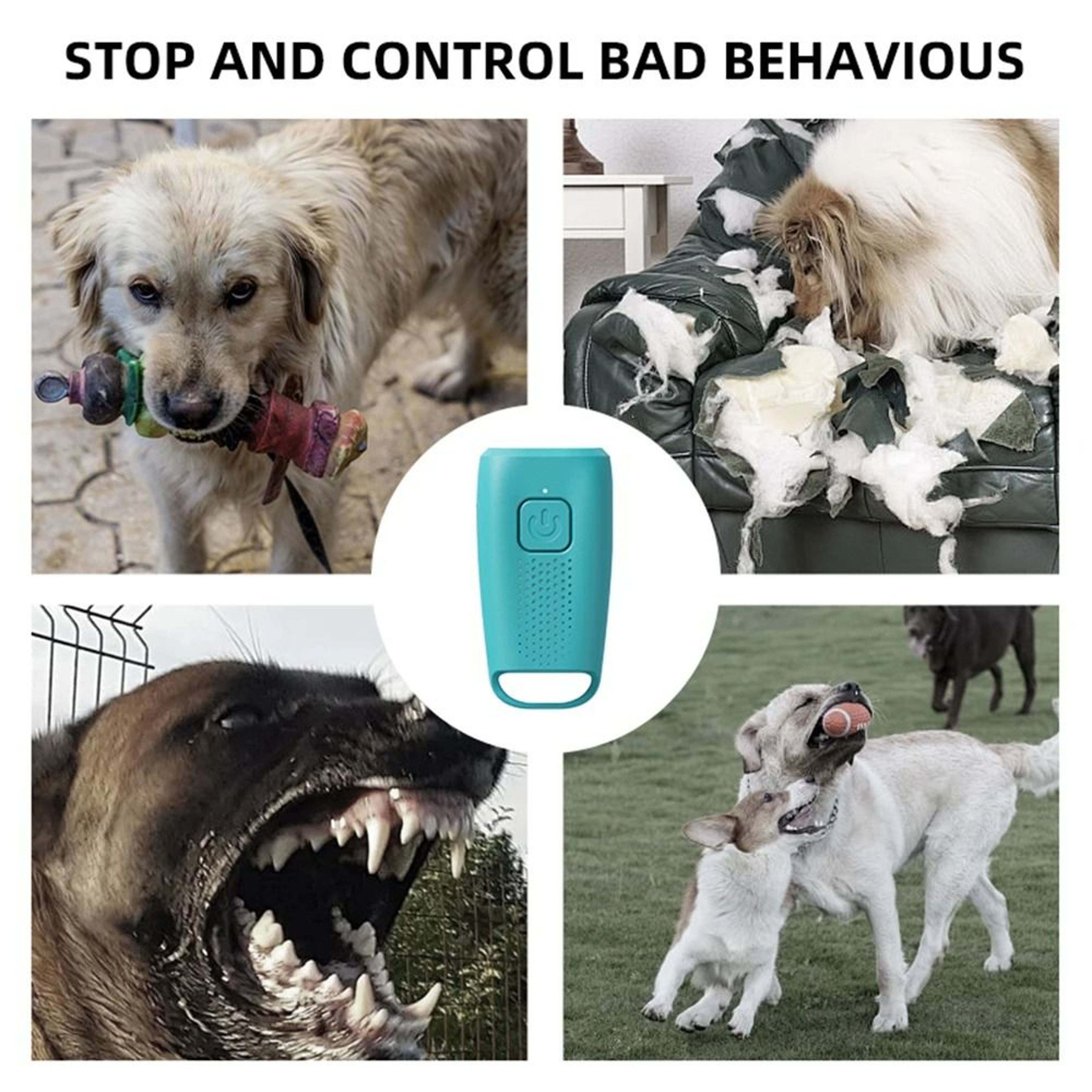 Mini Ultrasonic Dog Bark Deterrent With LED Flashlight And USBC Rechargeable Battery 7