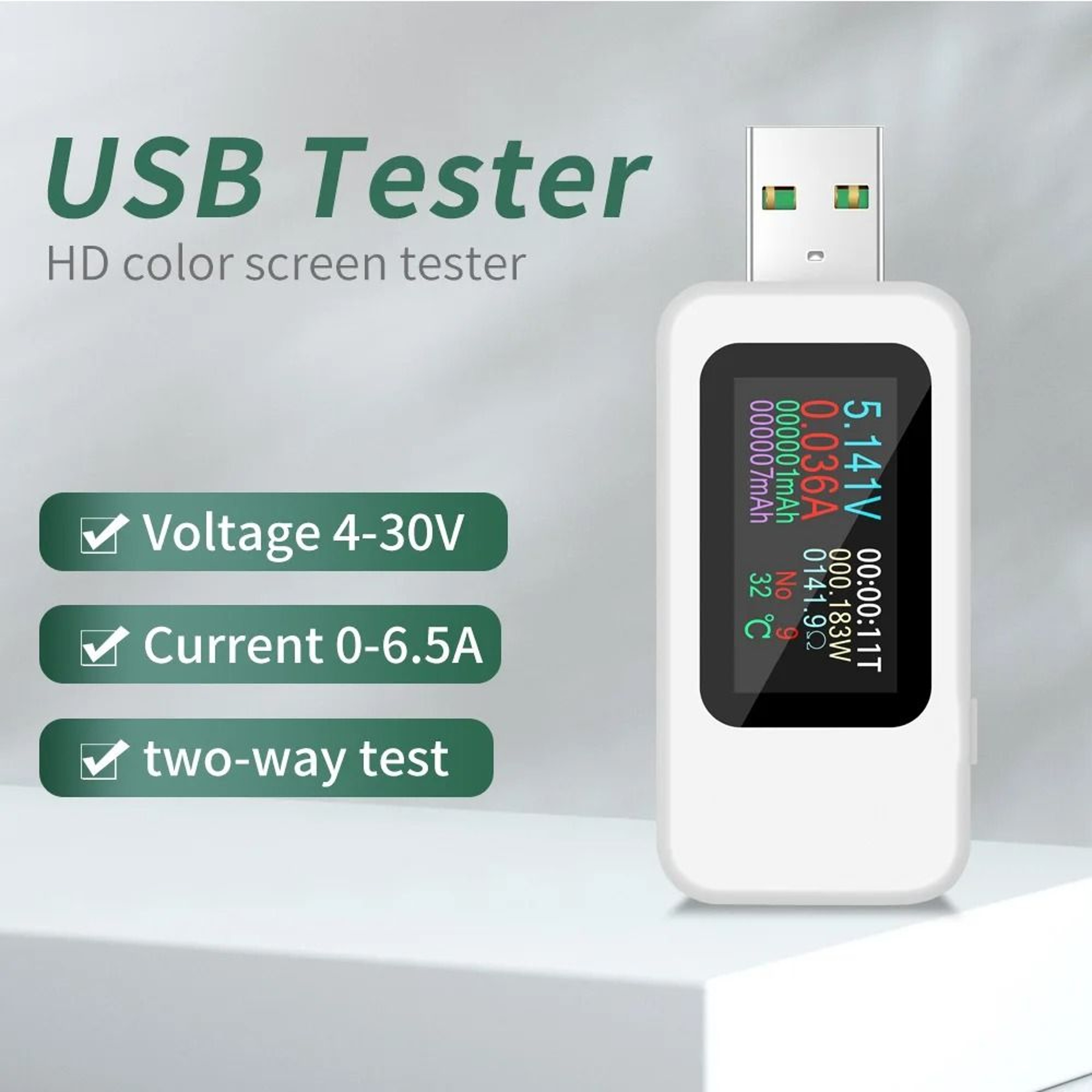 9in1 10in1 Digital USB Power Tester 430V Voltage Current Meter 5