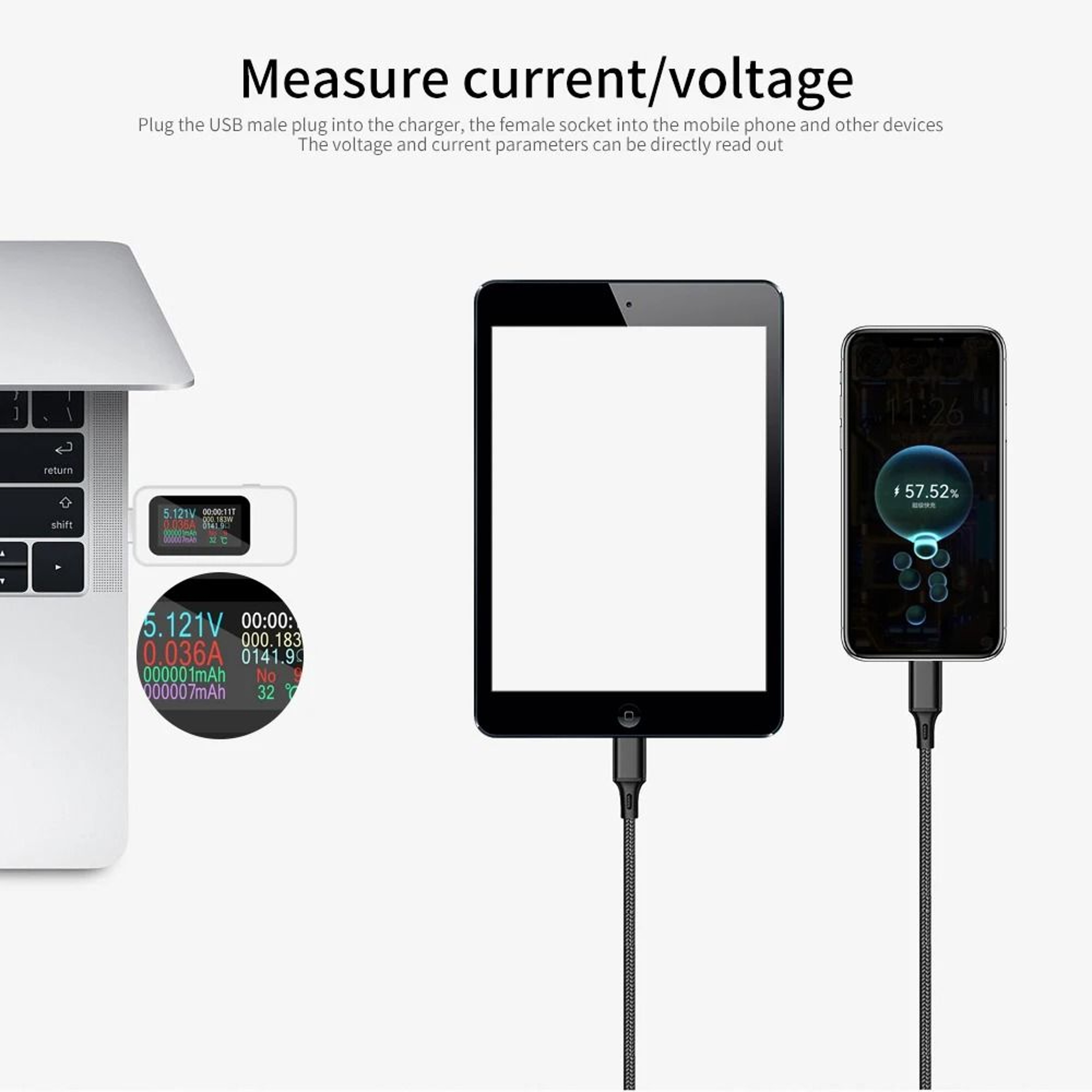 9in1 10in1 Digital USB Power Tester 430V Voltage Current Meter 6