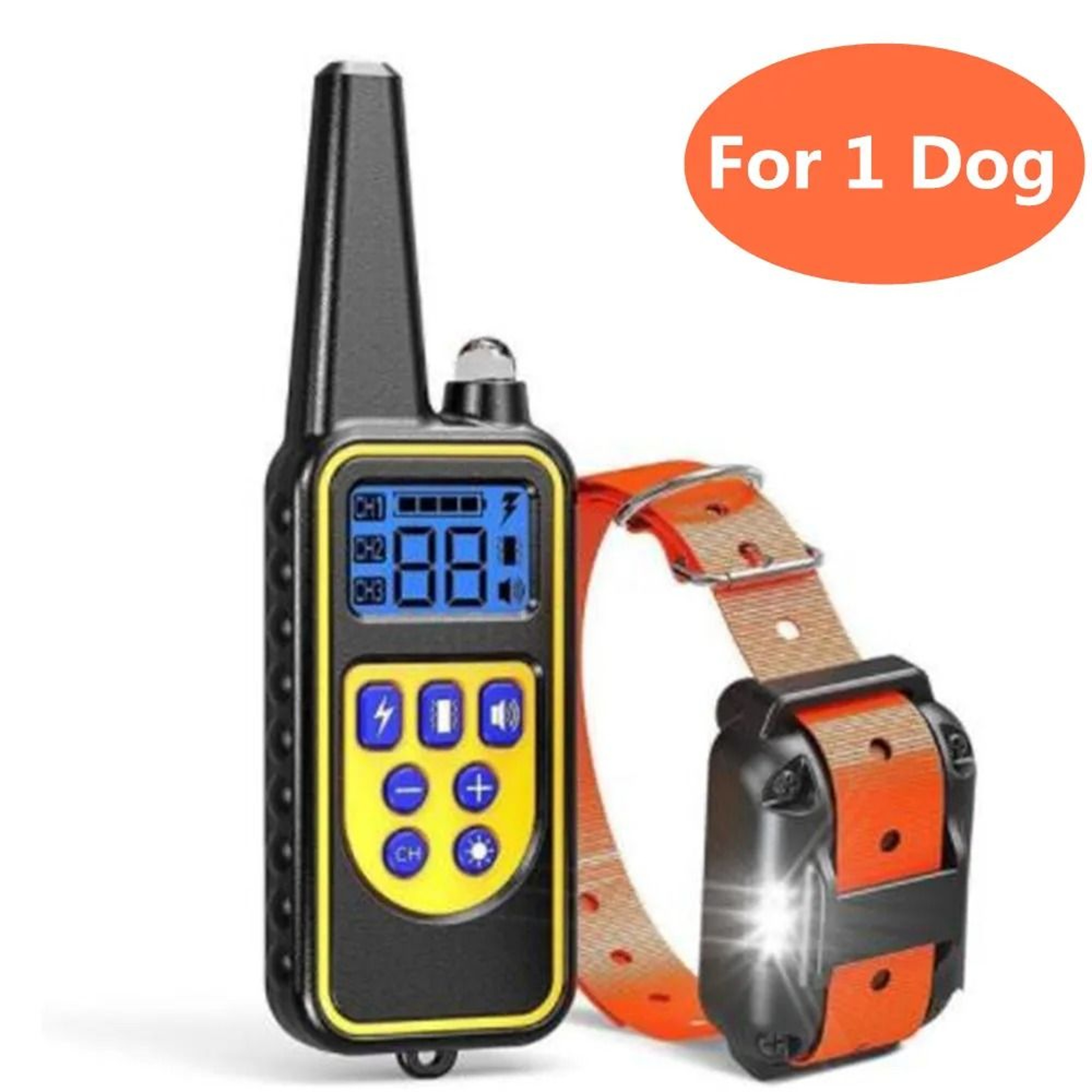 800m Waterproof Rechargeable Dog Training Collar With Remote Control 2