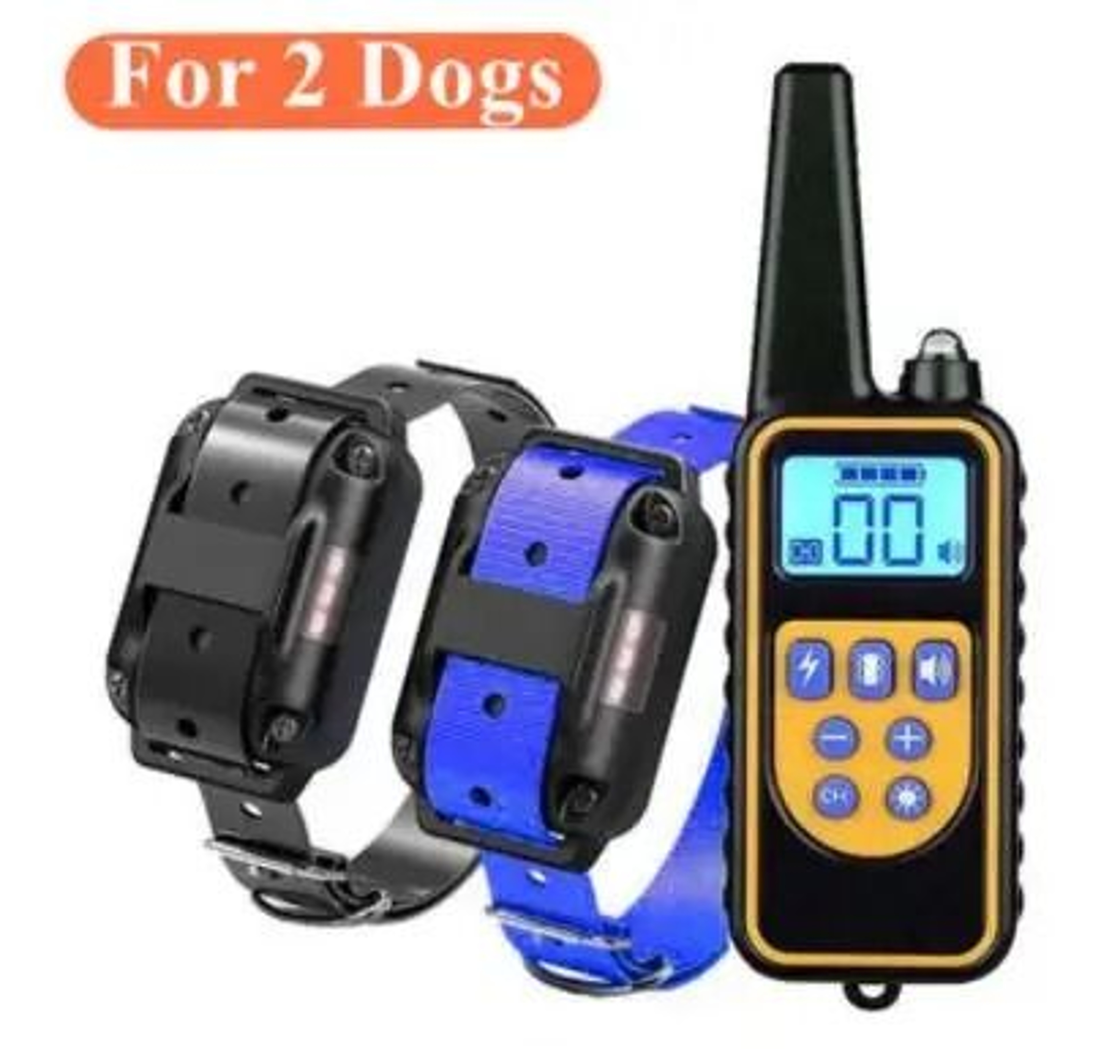 800m Waterproof Rechargeable Dog Training Collar With Remote Control 6