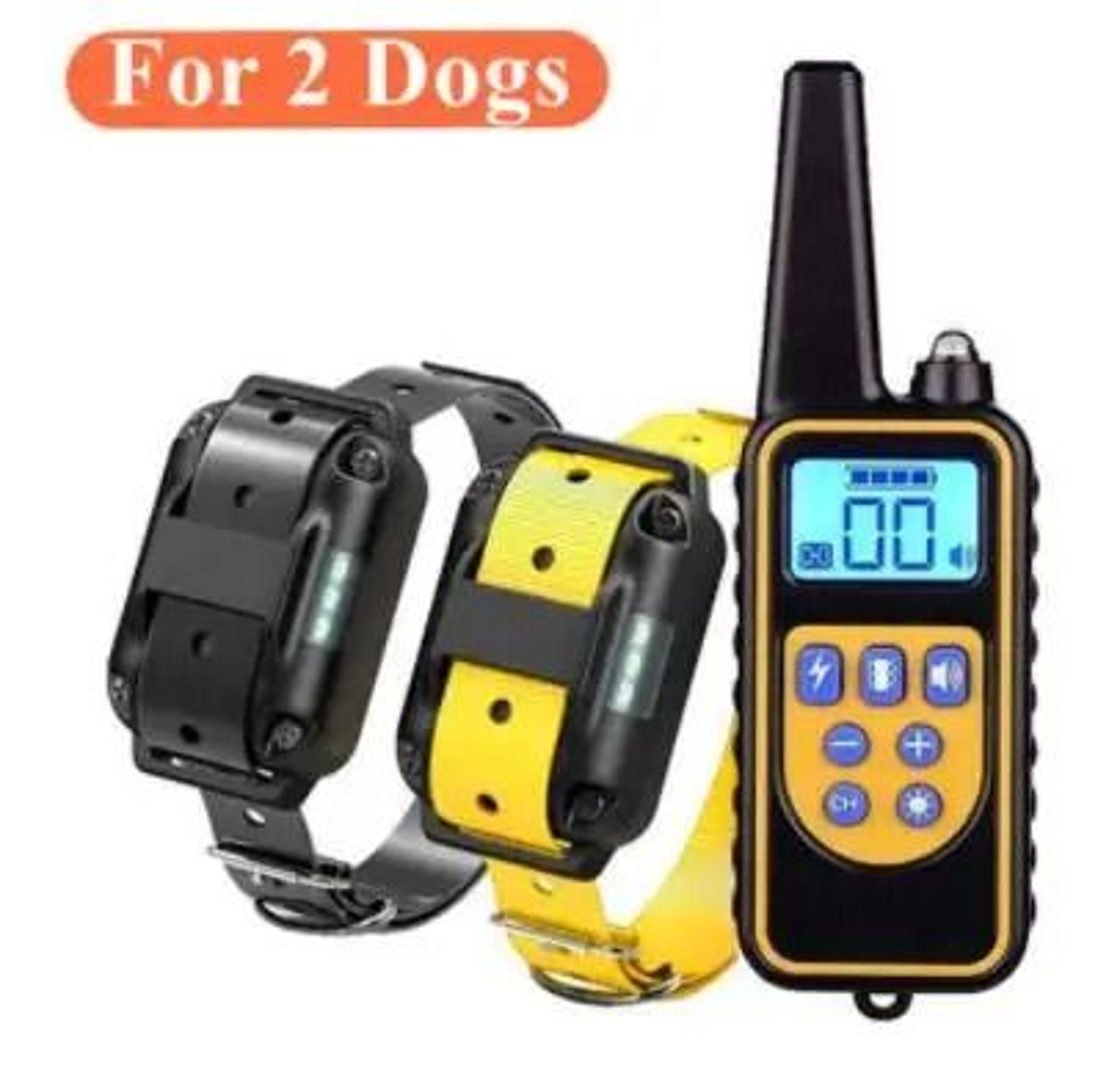 800m Waterproof Rechargeable Dog Training Collar With Remote Control 5