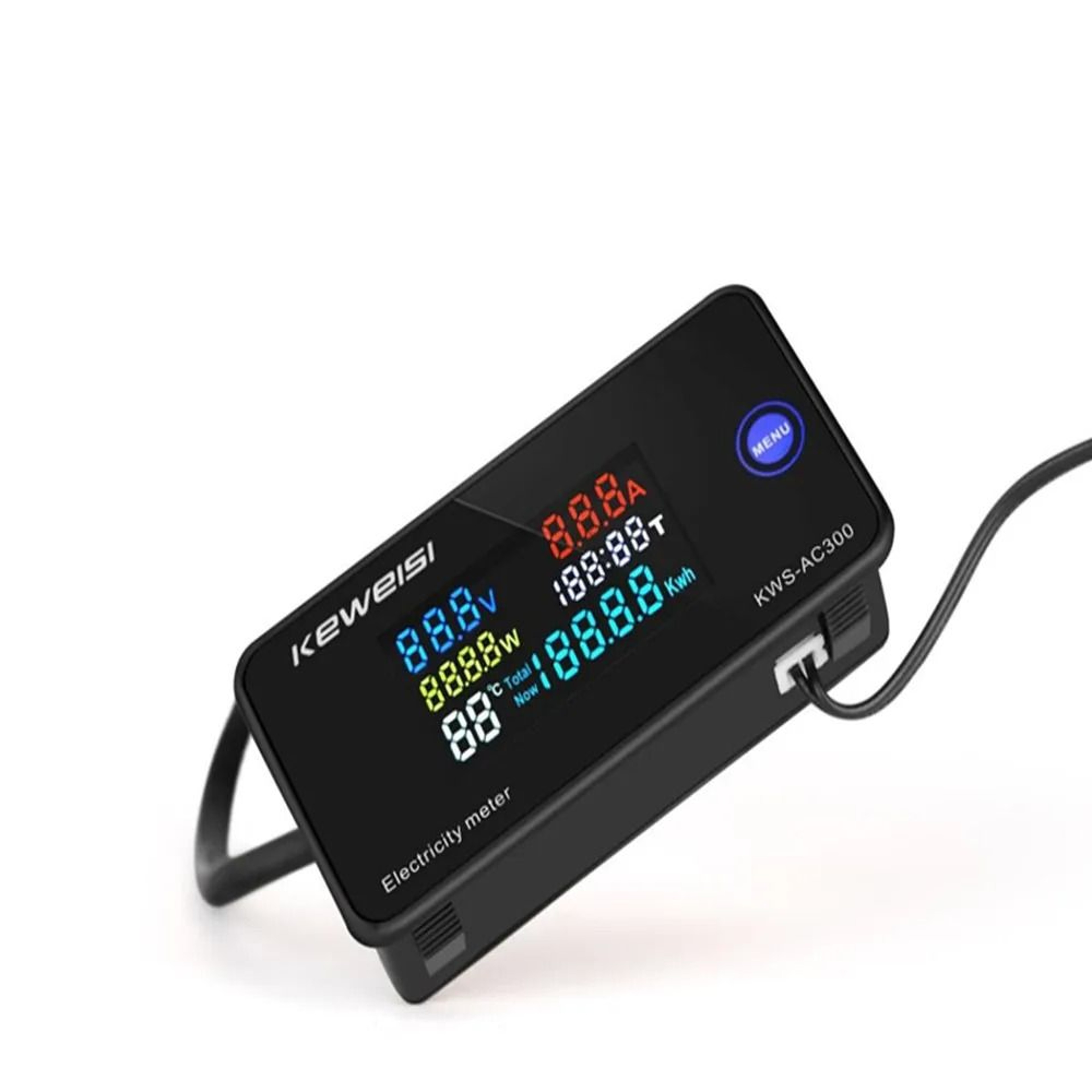 KWSAC300 Digital AC Voltmeter Ammeter 50300V 100A Power Energy Meter 4
