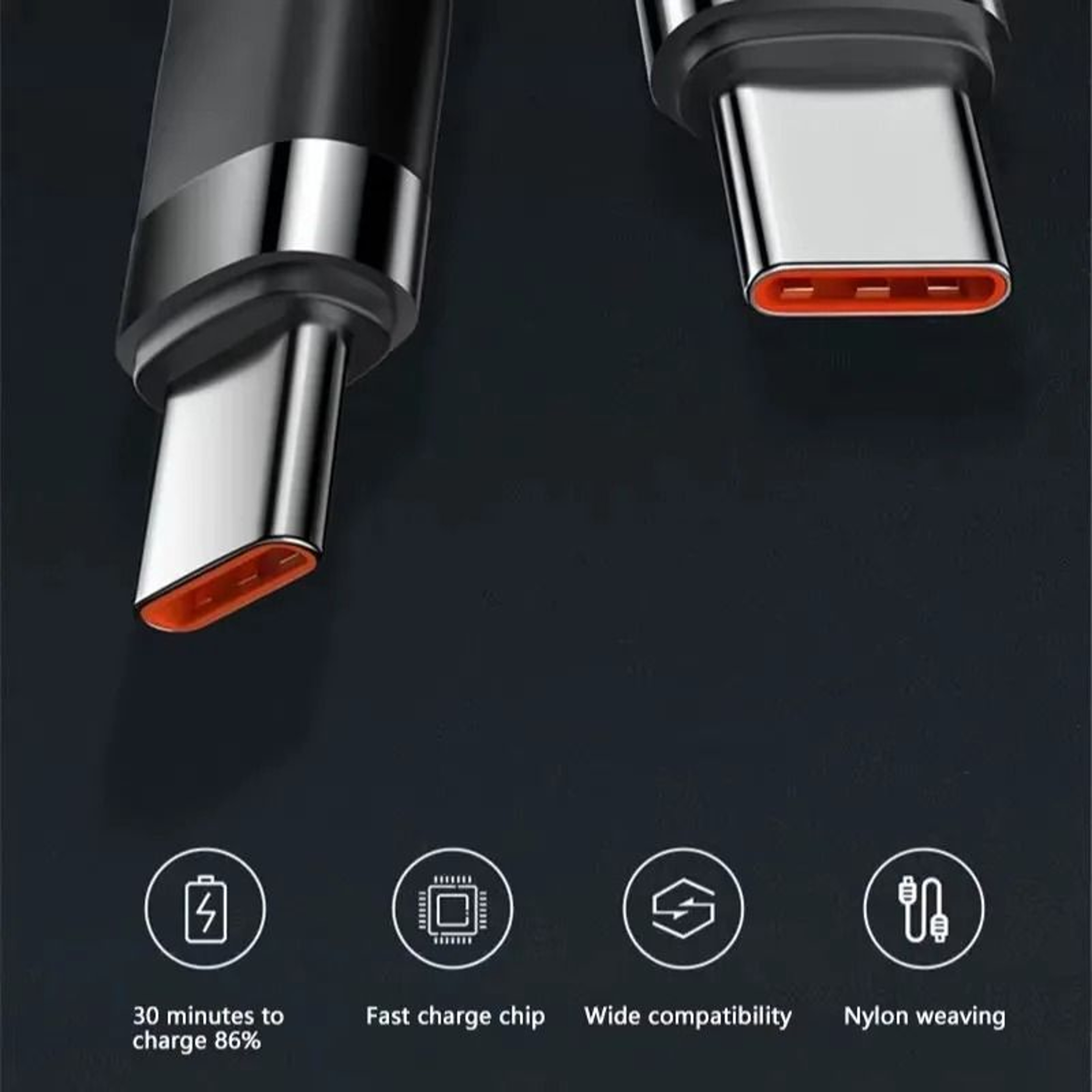 120W USBC To USBC Fast Charging Cable PD TypeC Charger Cord For IPhone Samsung And Xiaomi 11