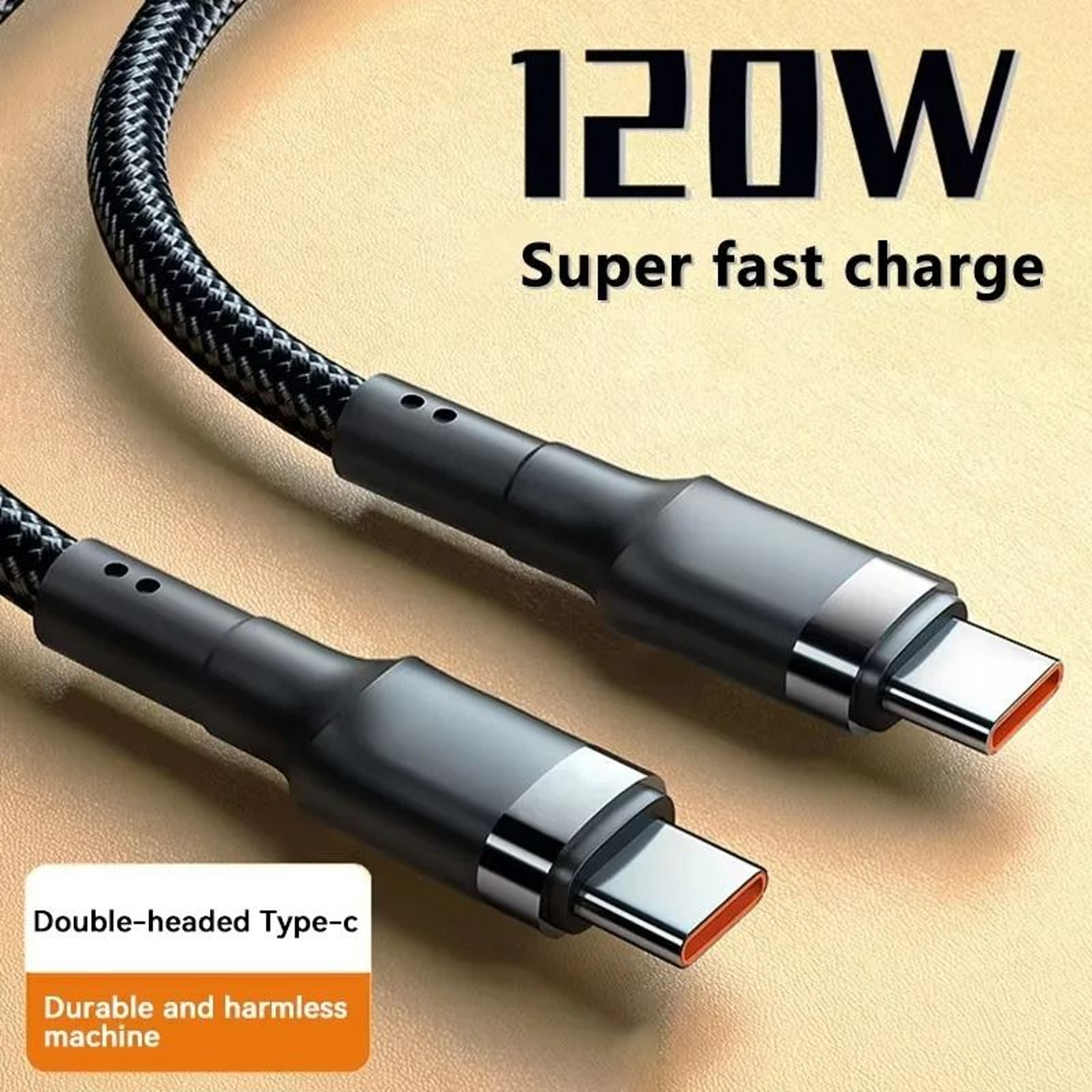 120W USBC To USBC Fast Charging Cable PD TypeC Charger Cord For IPhone Samsung And Xiaomi 12