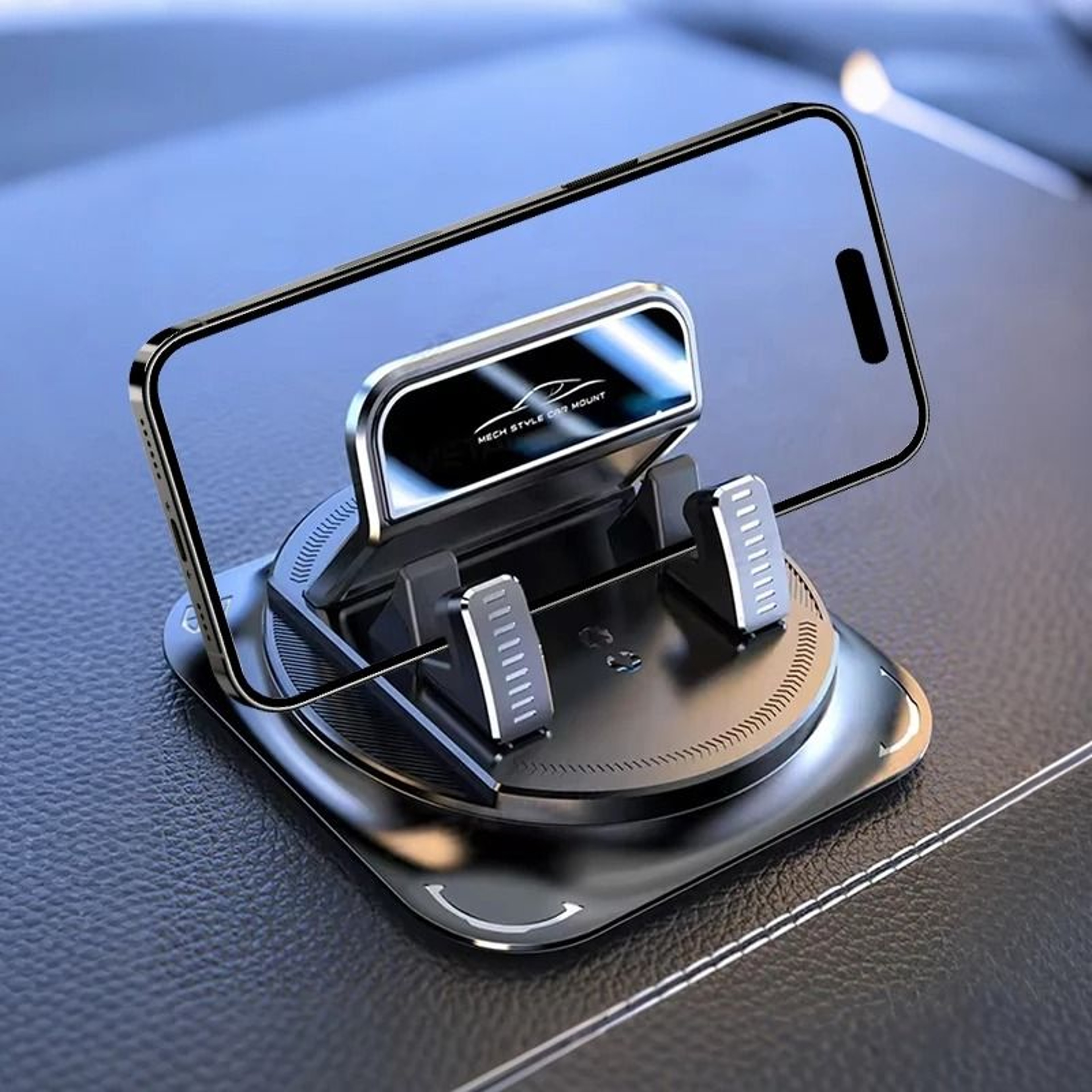 360 Rotating AntiSlip Silicone Dashboard Car Phone Mount Holder 8