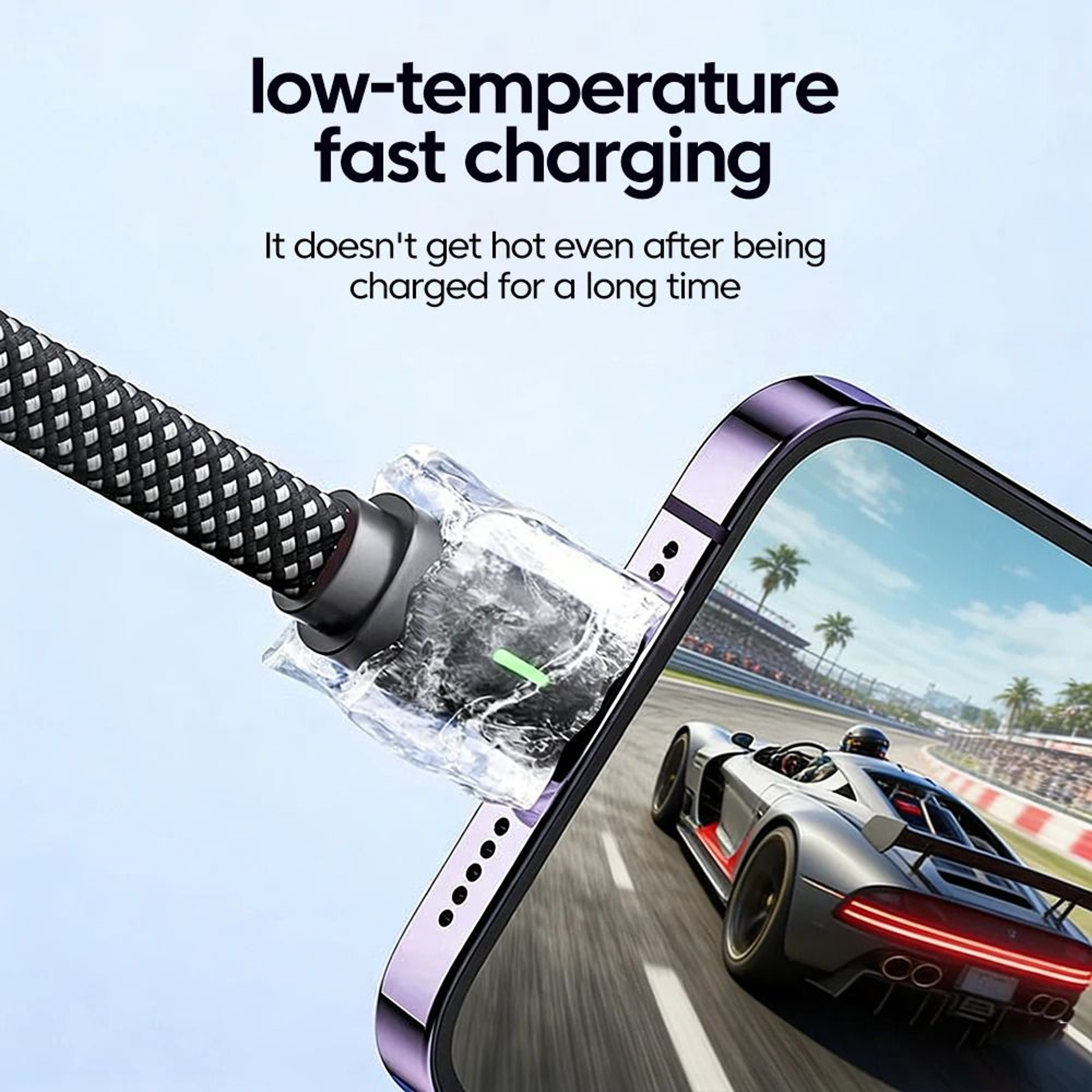 100W LShape USBC To USBC Flat Fast Charging Cable For IPhone 15 16 17 Huawei OPPO And Honor 4