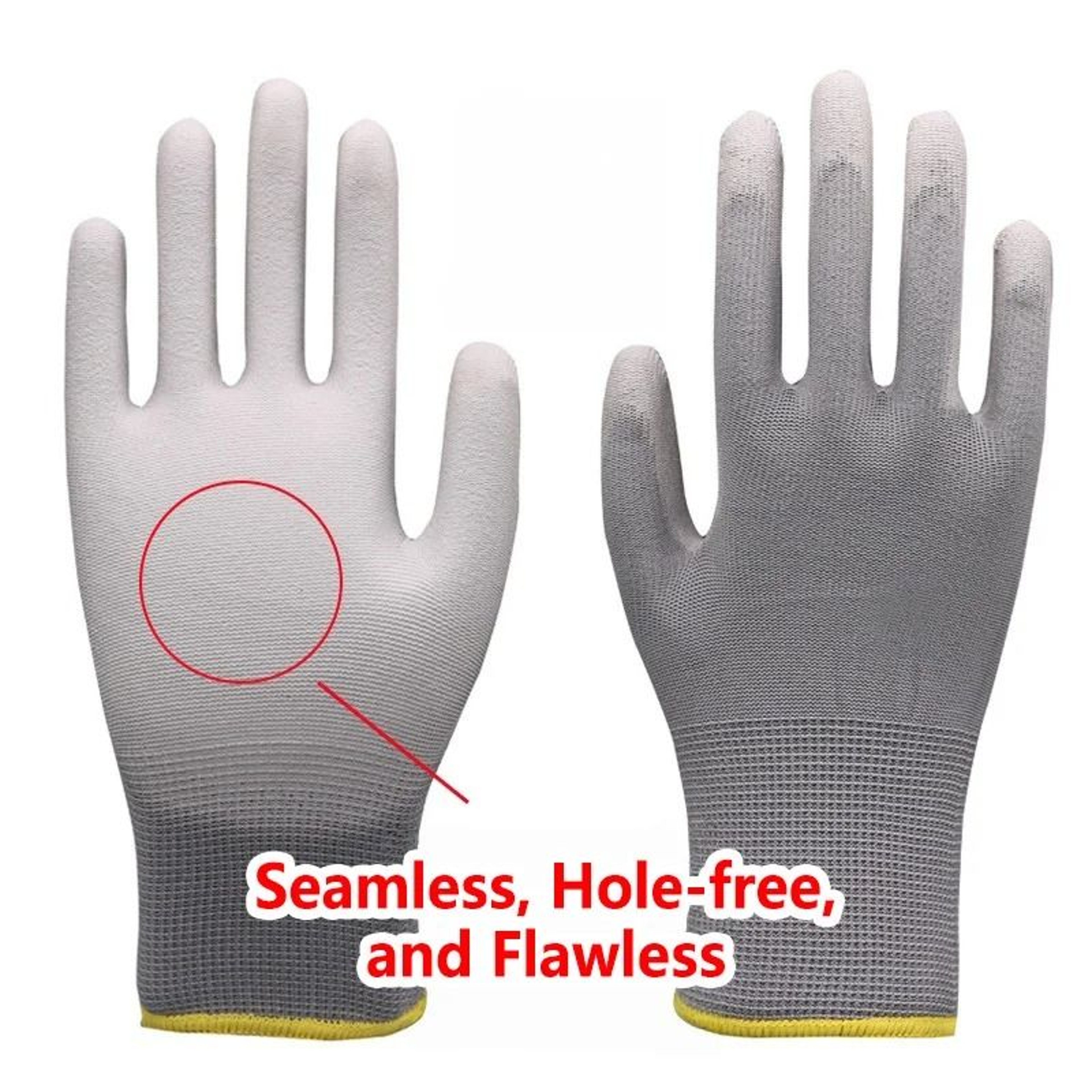 Black PU Coated AntiSlip Work Gloves For Gardening Automotive Repair And Machinery 2