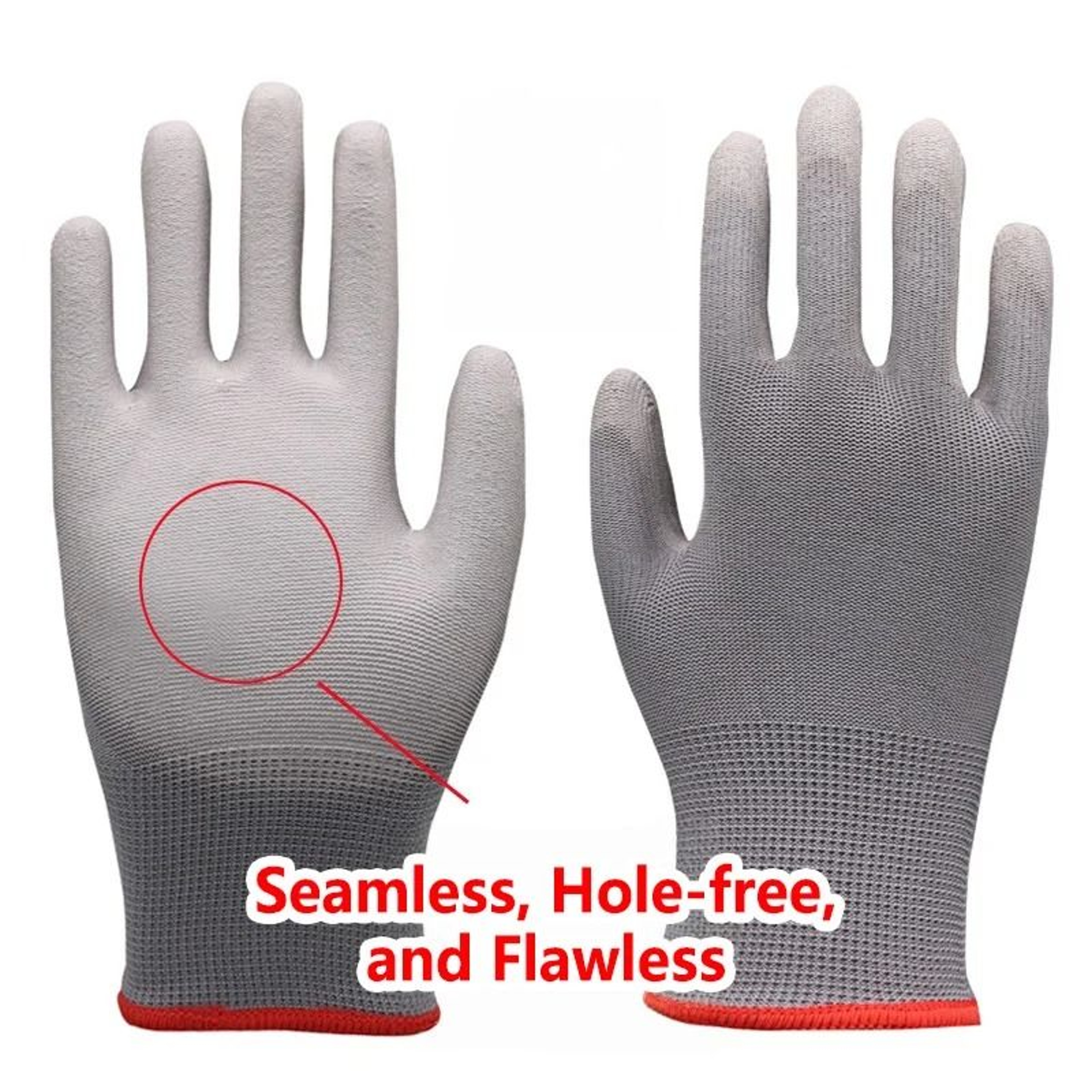 Black PU Coated AntiSlip Work Gloves For Gardening Automotive Repair And Machinery 4