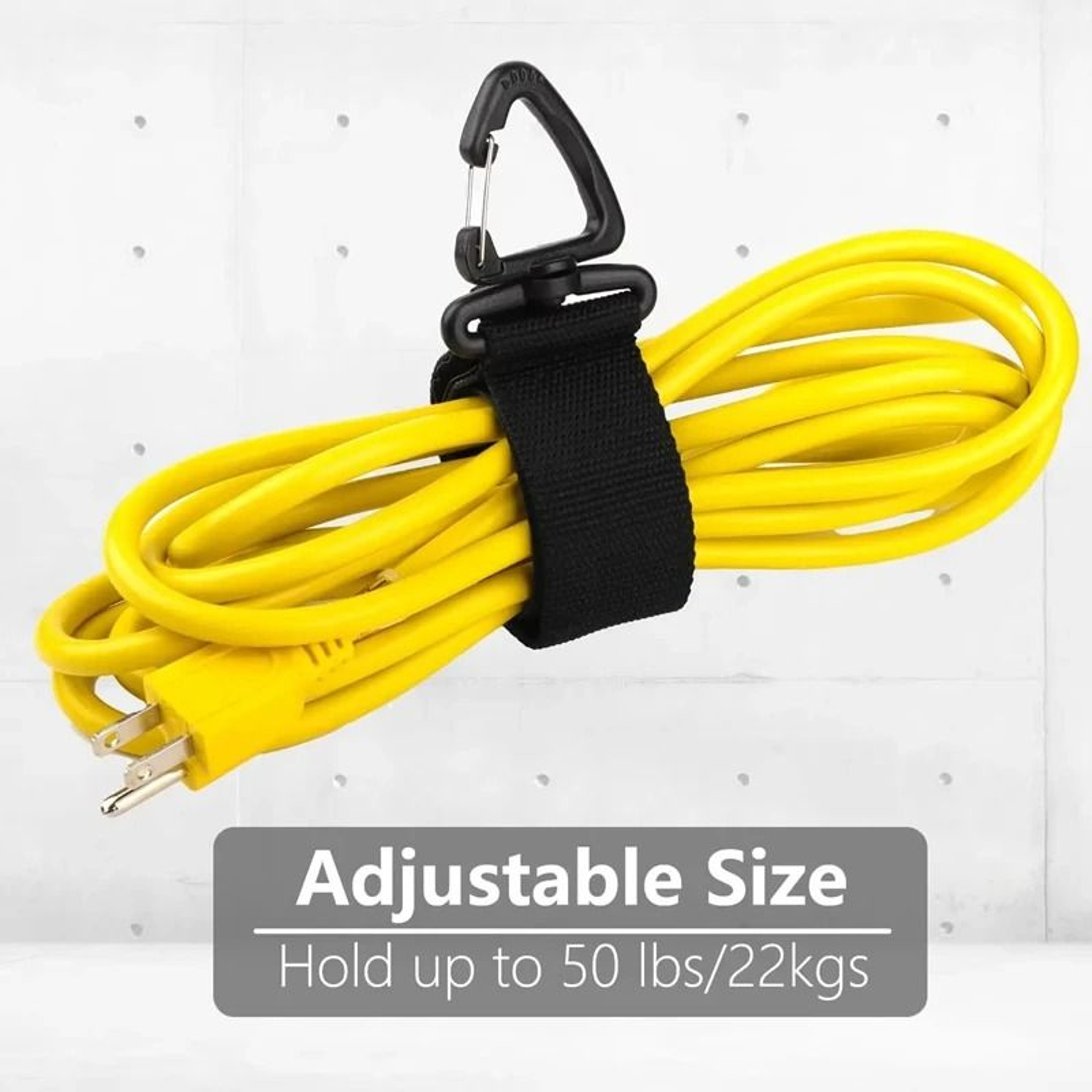 HeavyDuty Nylon Cord Organizer Straps With Rotating Buckle For Cables And Hoses 3