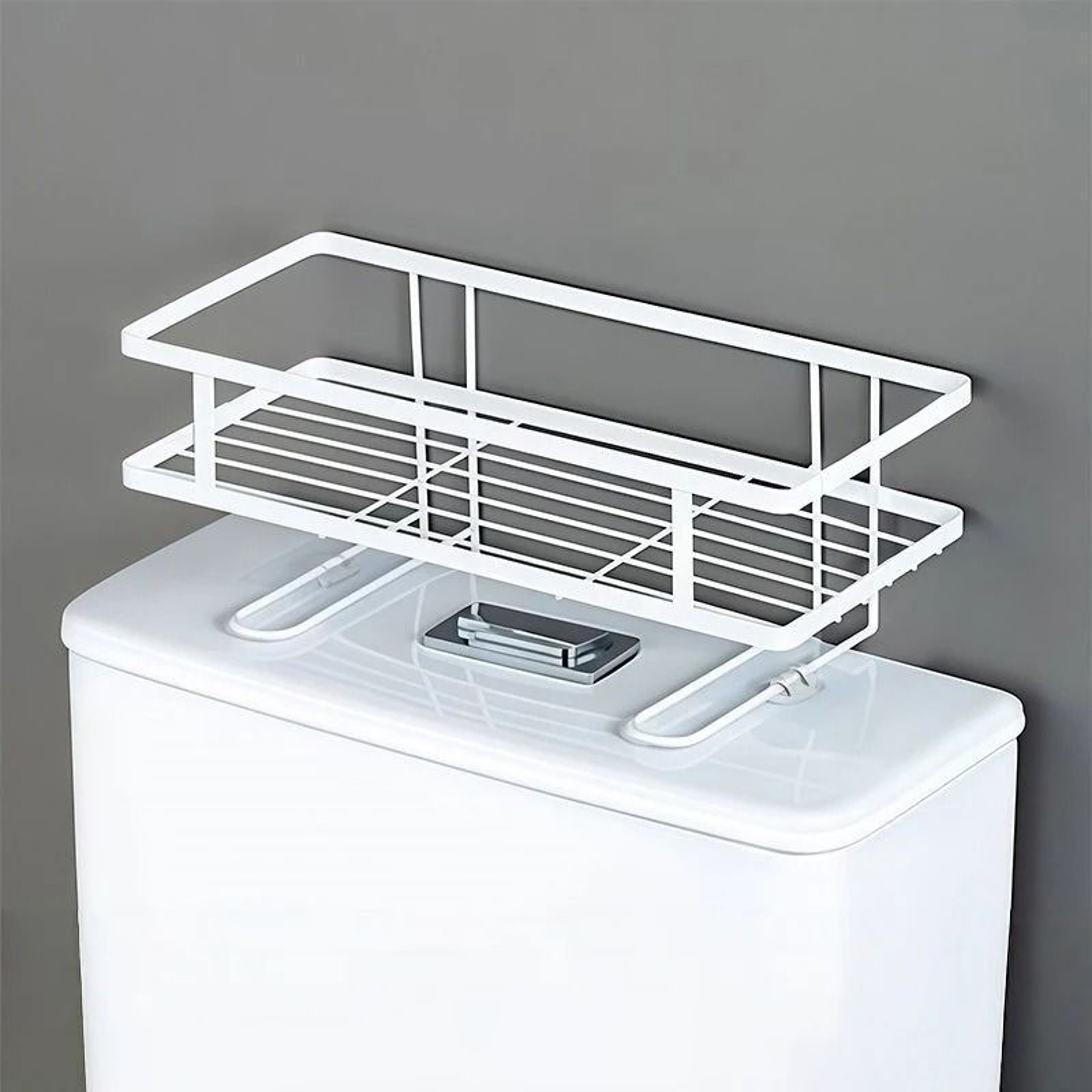 NoDrill Bathroom Storage Rack Multifunctional Toilet Organizer Shelf 2