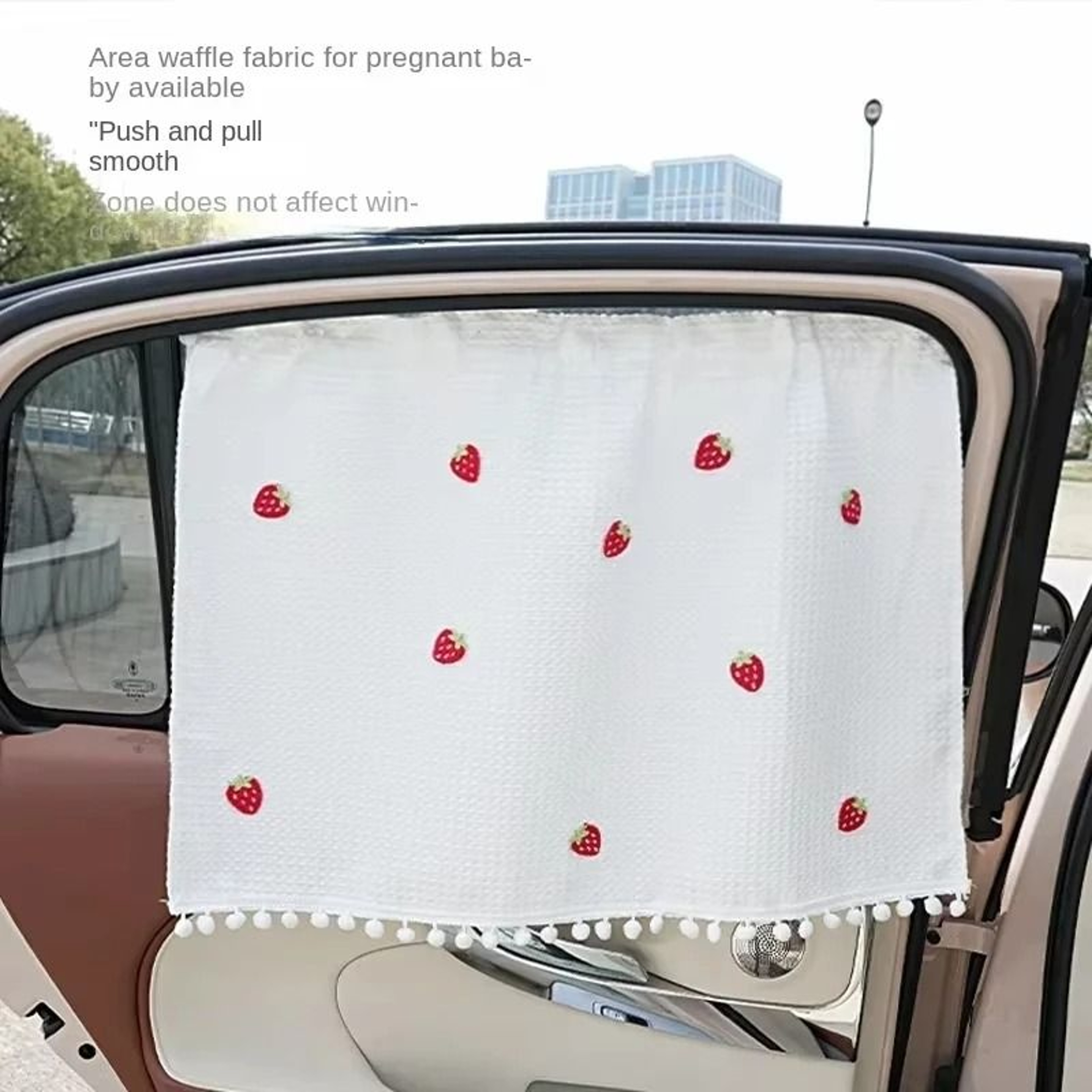 Cartoon Car Side Window Sunshade With Suction Cups UV Protection Curtain For Kids And Babies 7