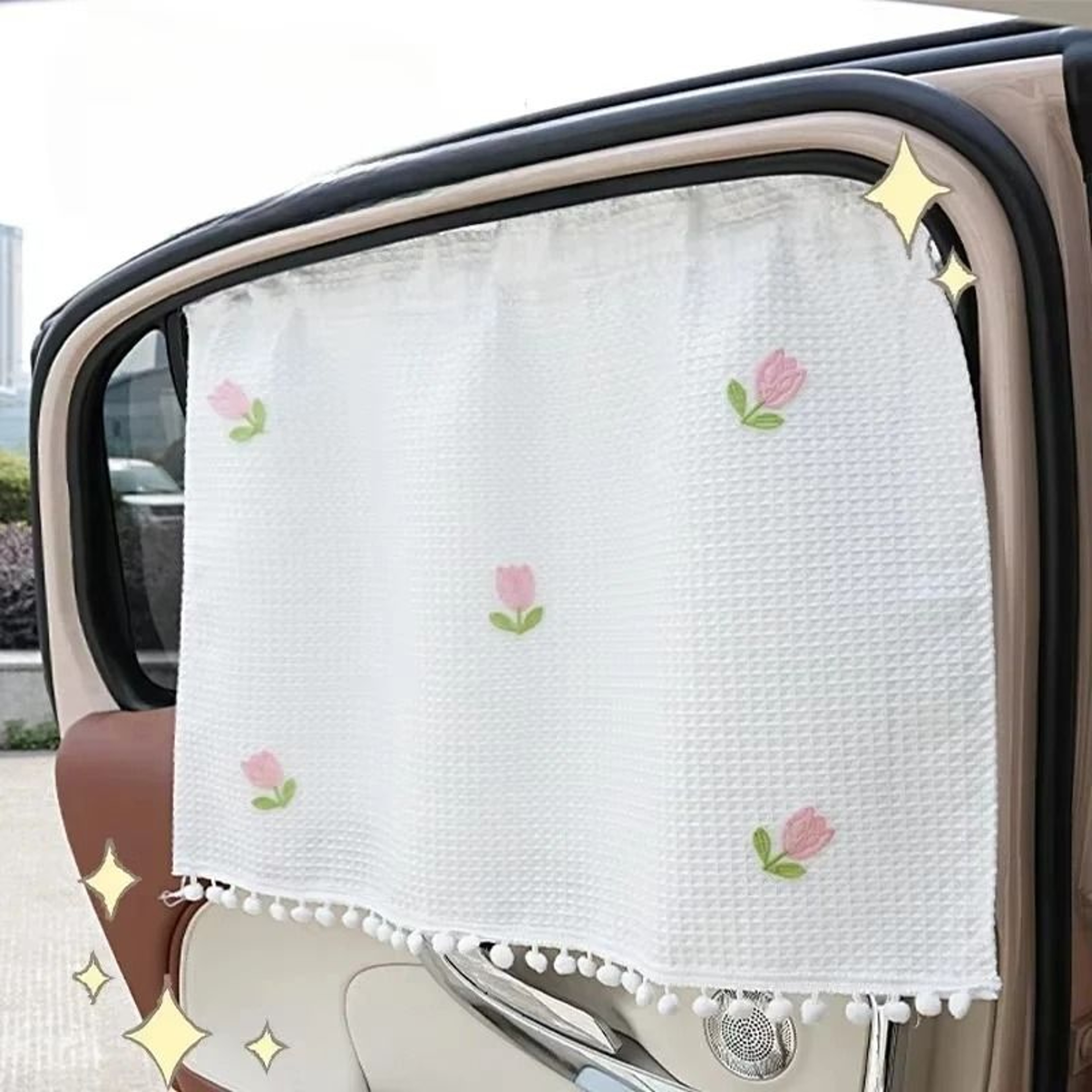 Cartoon Car Side Window Sunshade With Suction Cups UV Protection Curtain For Kids And Babies 6