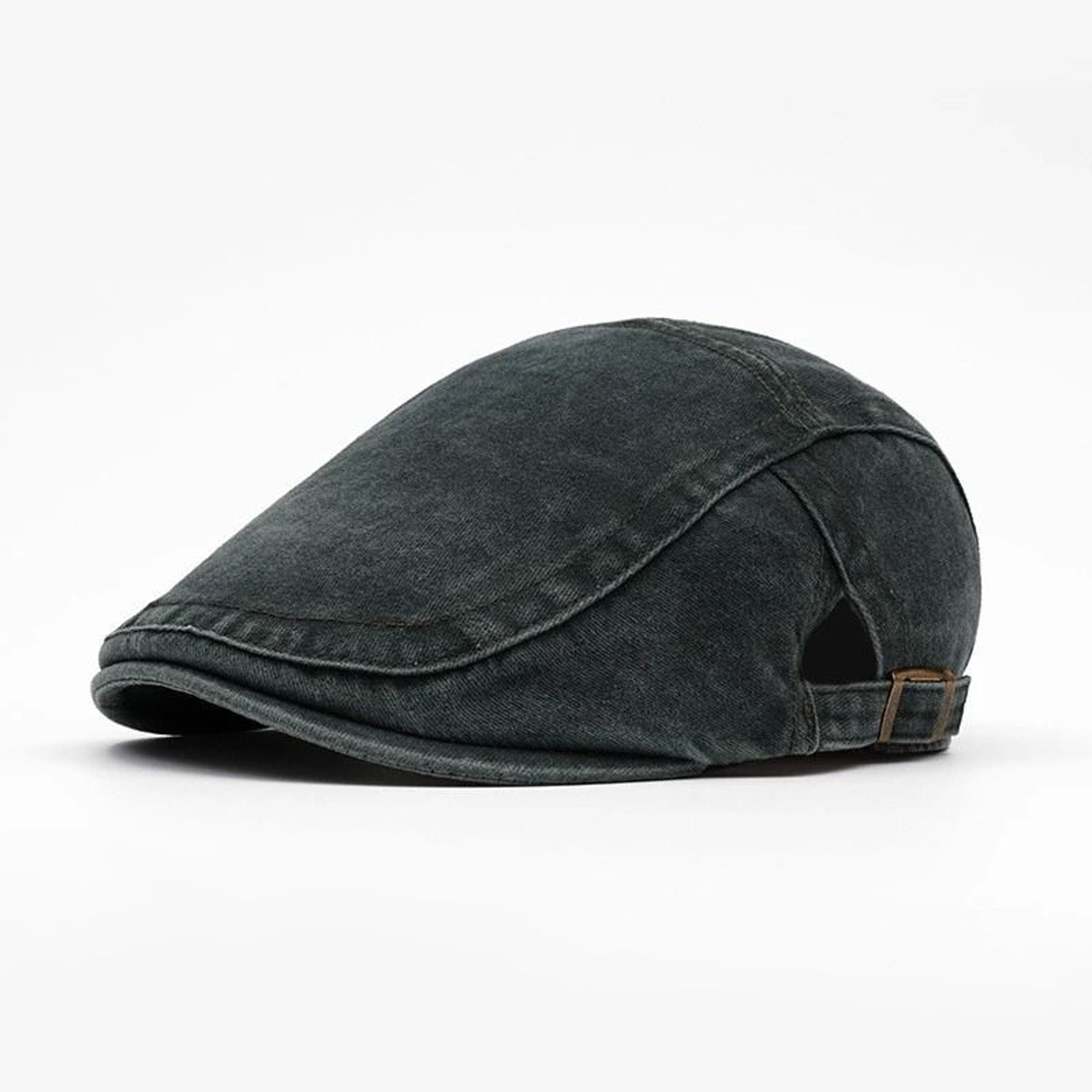 Vintage Washed Denim Newsboy Cap Retro Beret Painter Hat With Short Brim 7