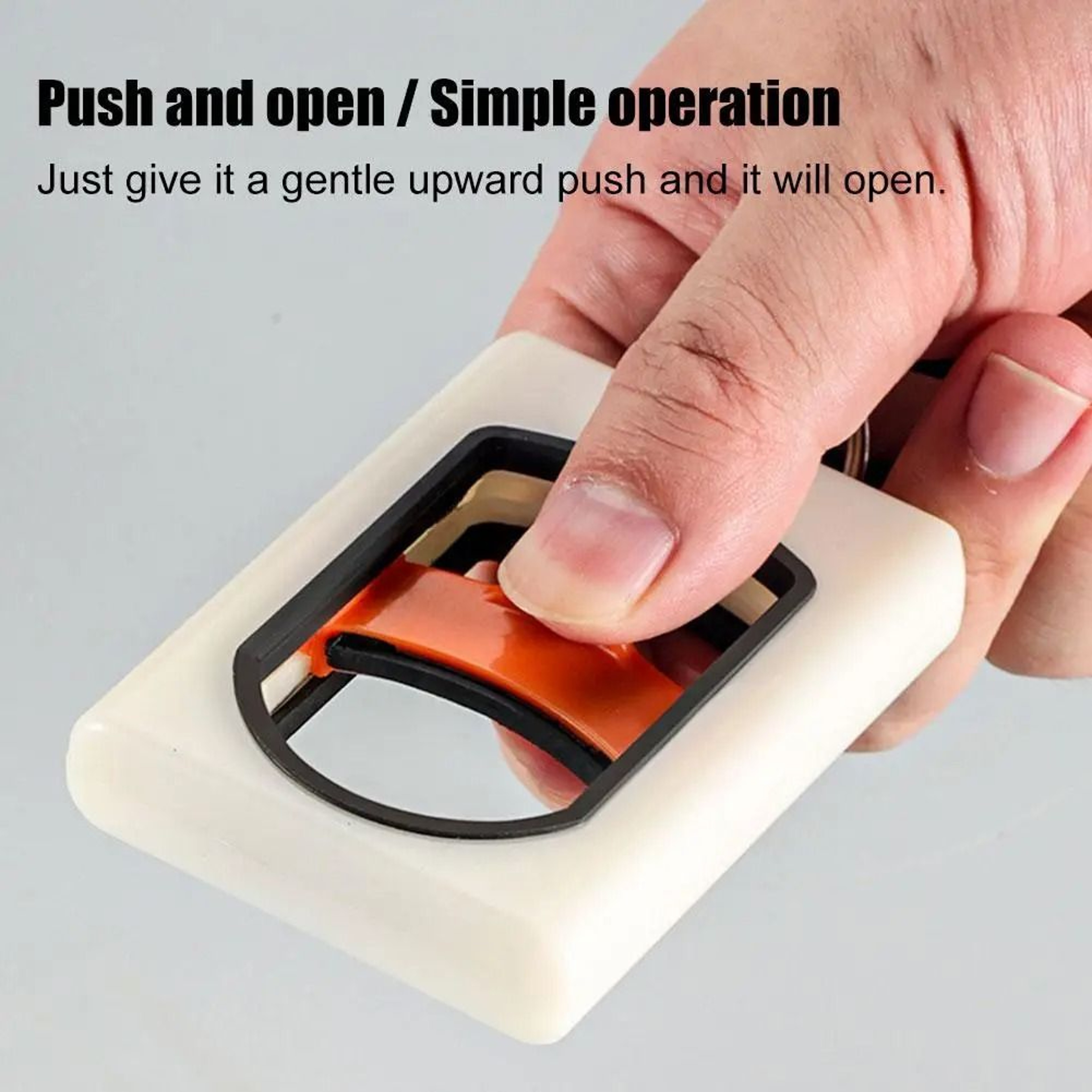 Fluorescent Square Cable Tie Organizer Portable Reusable Zip Tie Holder 4