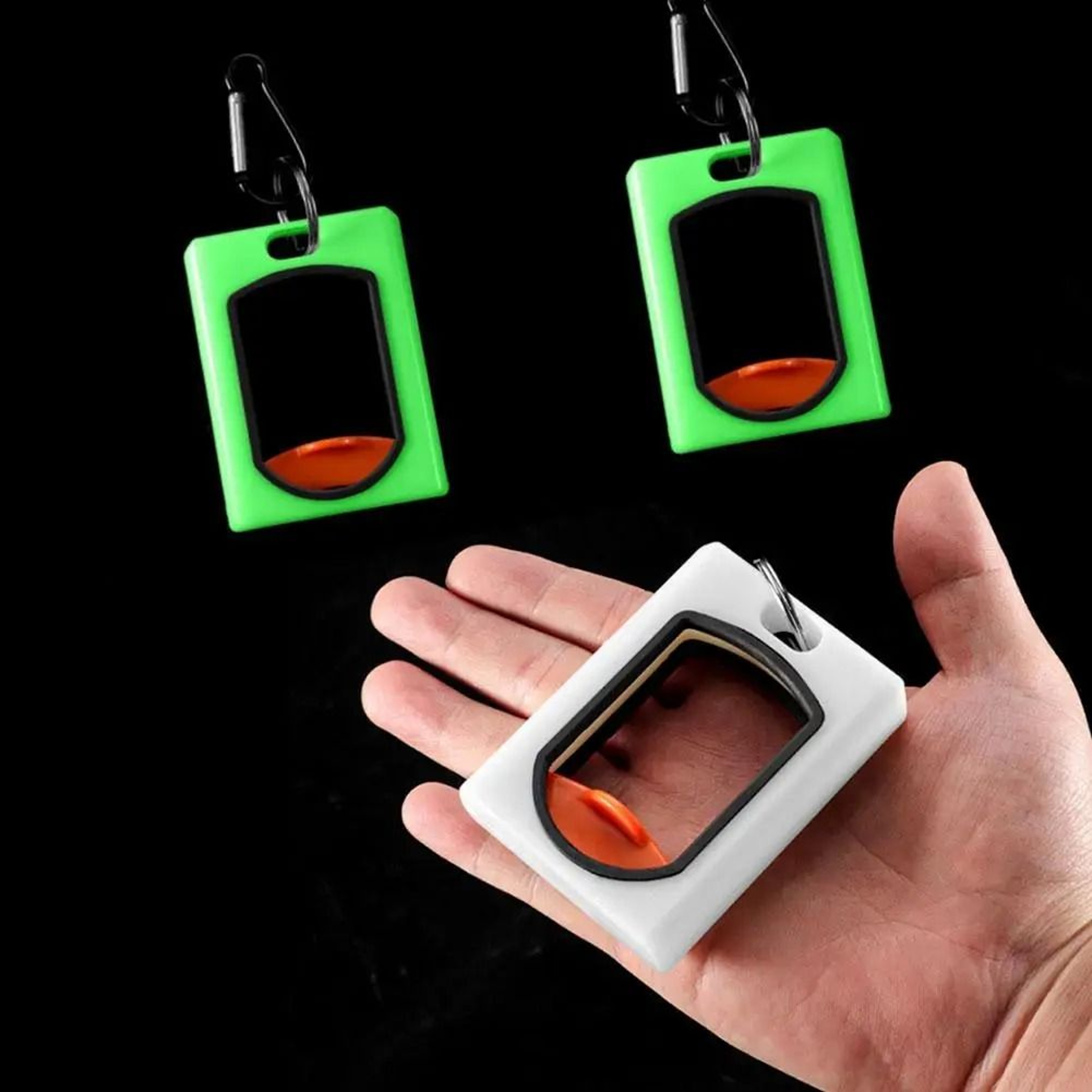 Fluorescent Square Cable Tie Organizer Portable Reusable Zip Tie Holder 7