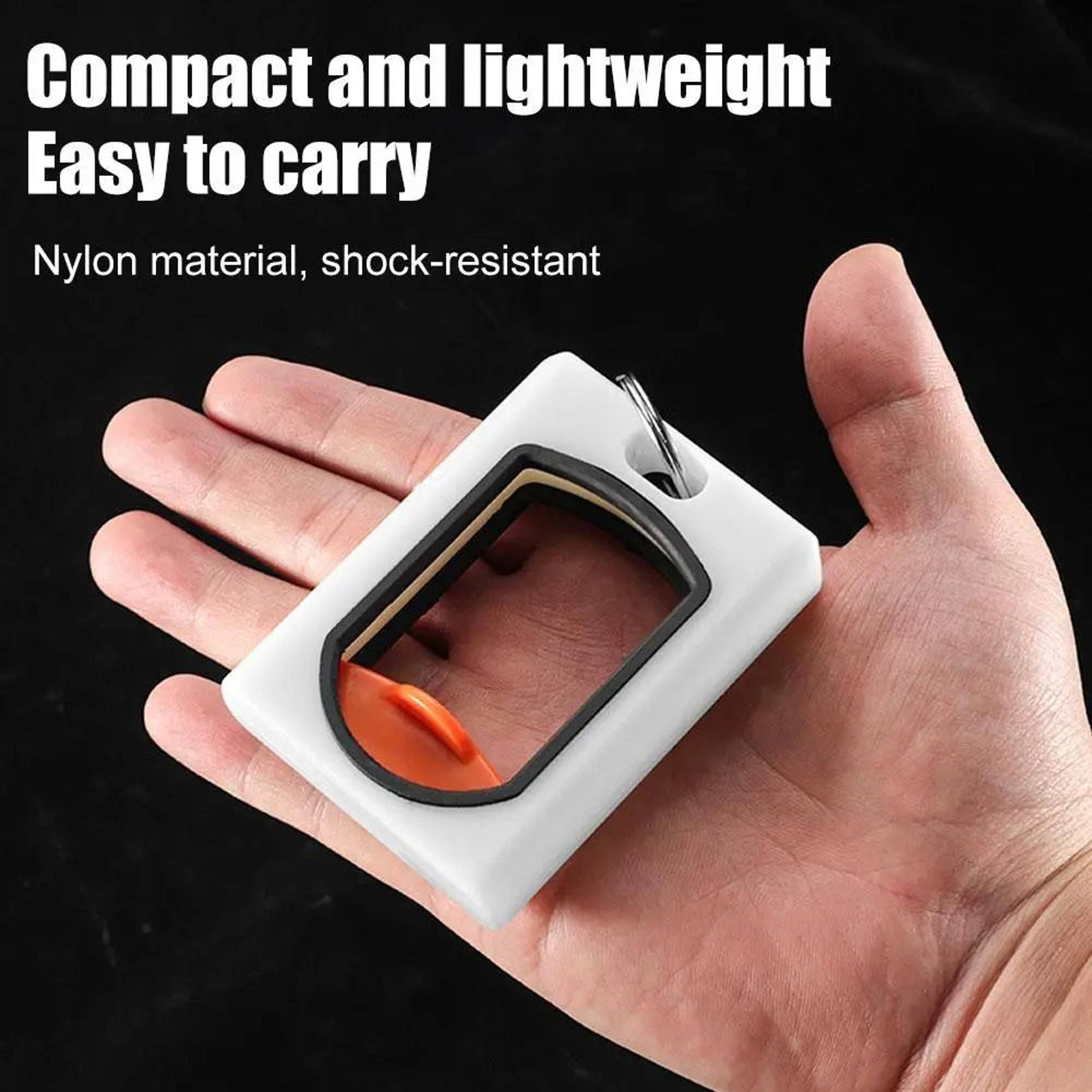 Fluorescent Square Cable Tie Organizer Portable Reusable Zip Tie Holder 6