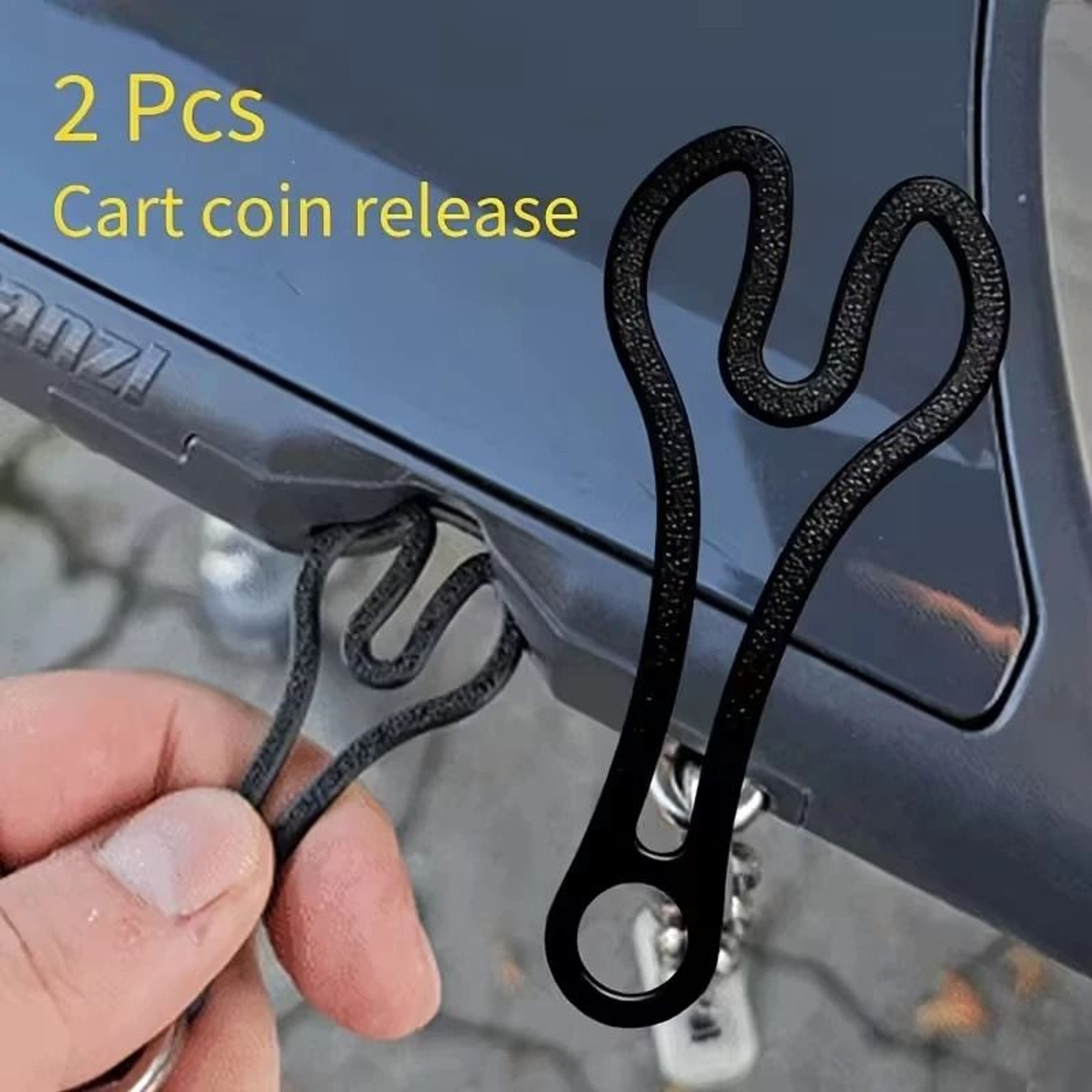 Reusable Shopping Cart Token Keychain Portable Supermarket Trolley Unlocking Tool 8