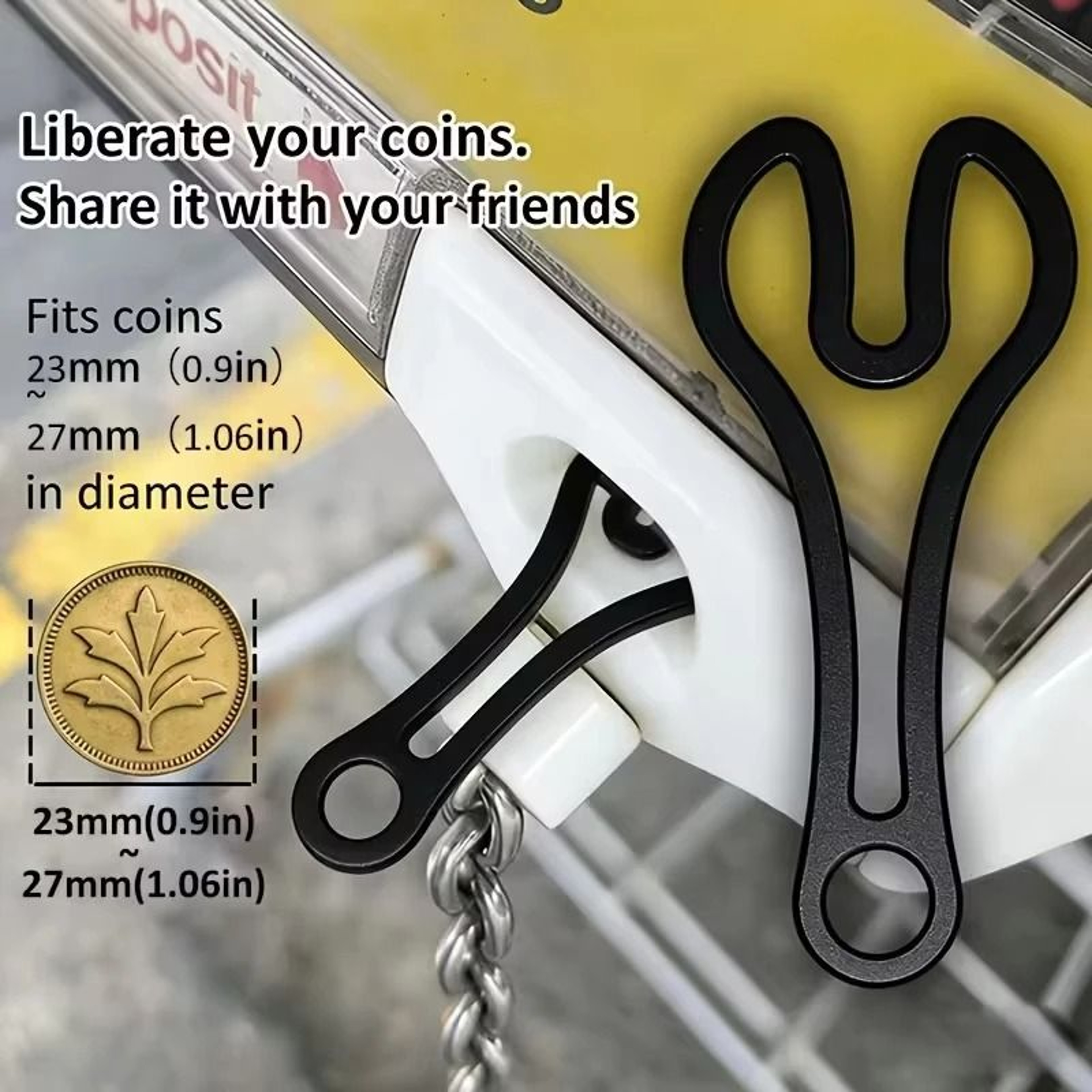 Reusable Shopping Cart Token Keychain Portable Supermarket Trolley Unlocking Tool 6