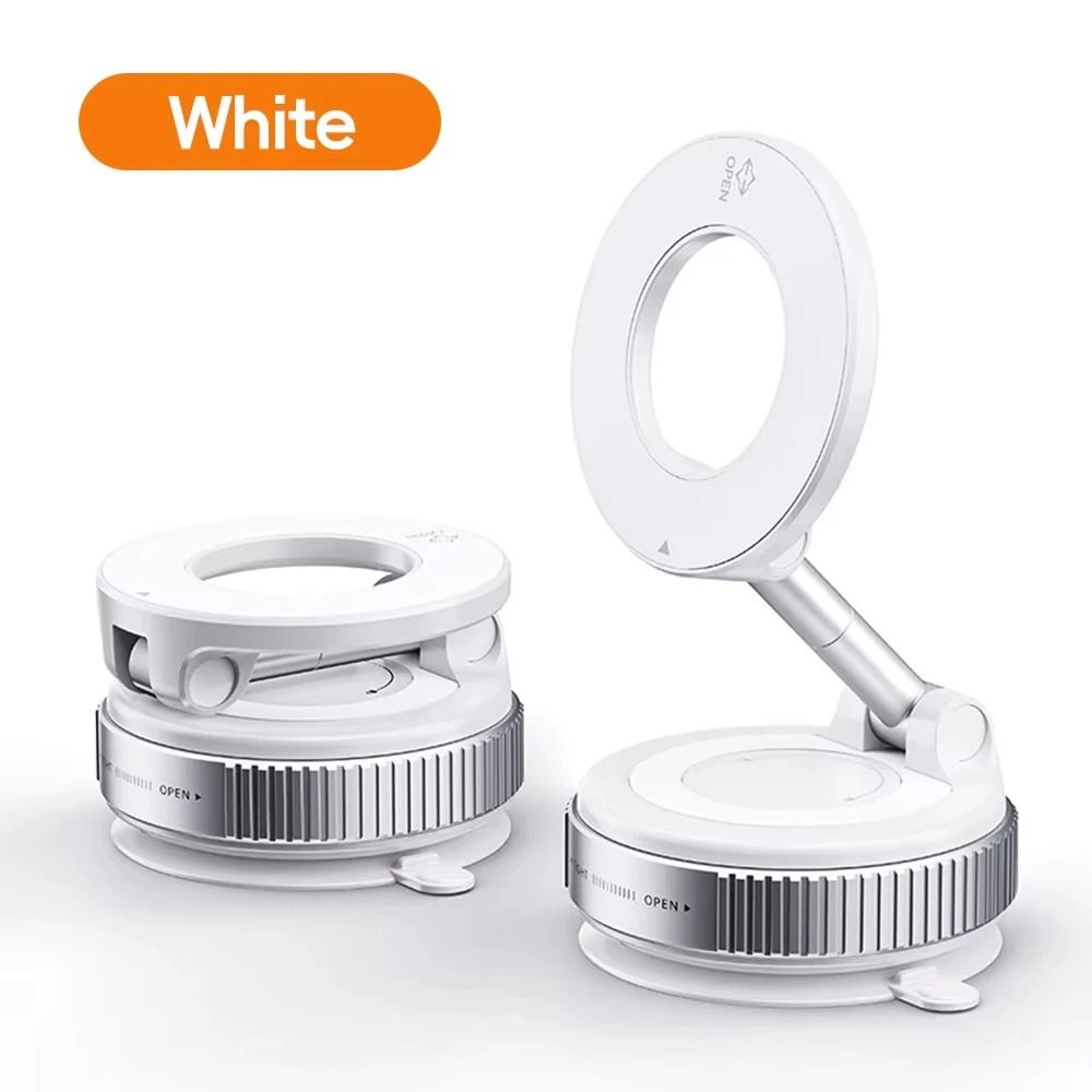Foldable Electric Vacuum Magnetic Car Phone Holder Strong Suction Mount 4