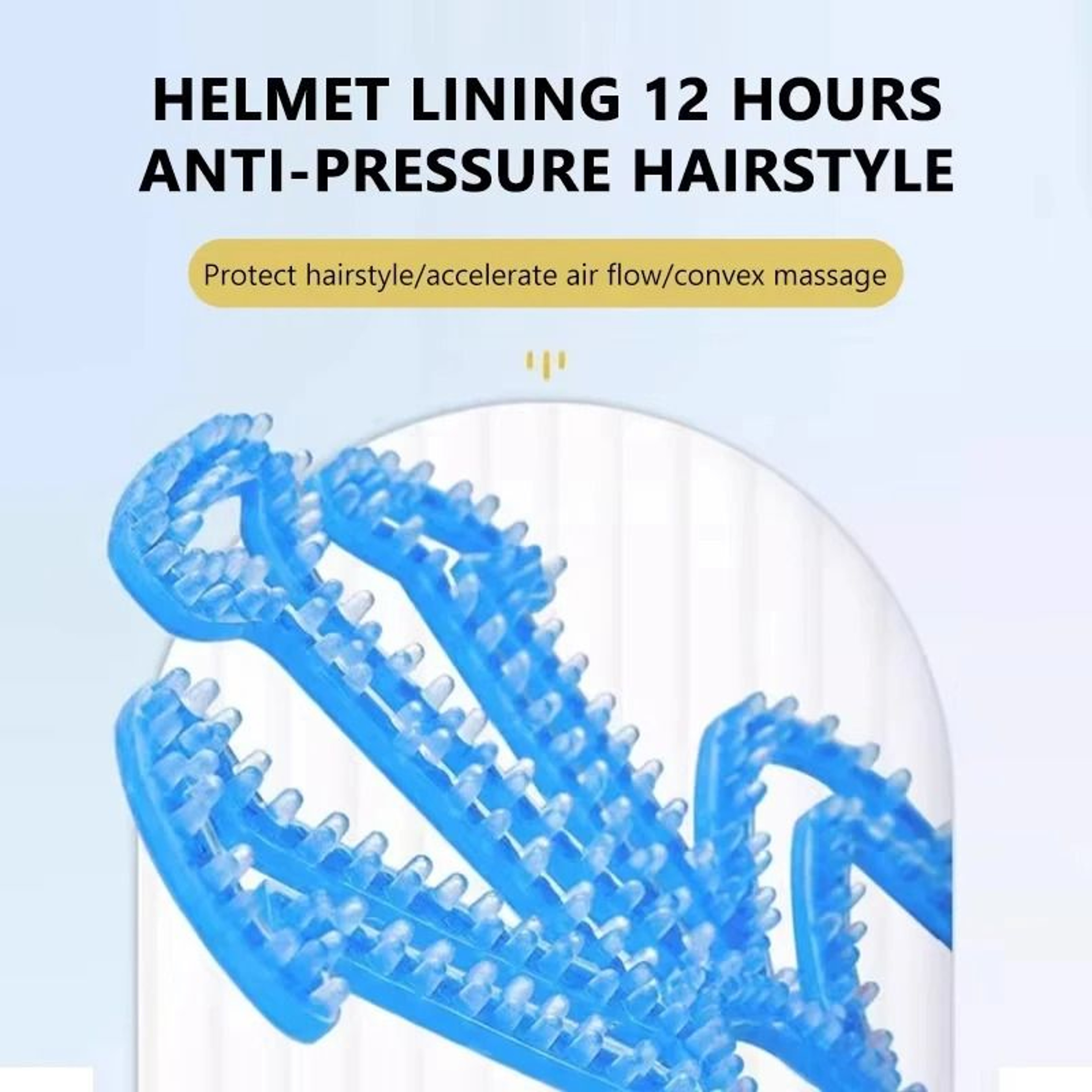 Flexible Silicone Motorcycle Helmet Inner Pad Breathable Comfort Liner 6