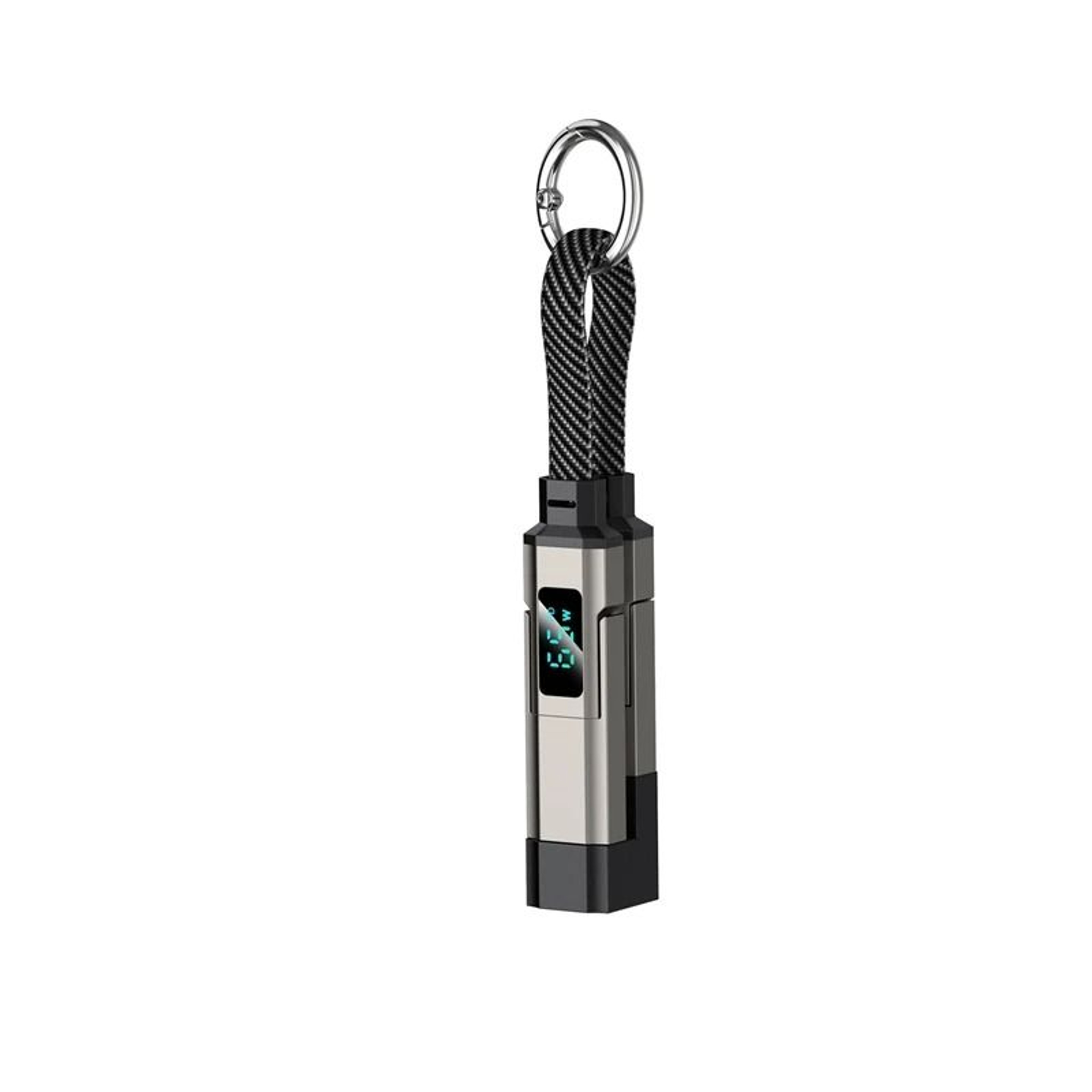 4 In 1 65W Fast Charging Keychain Cable With Digital Display 2