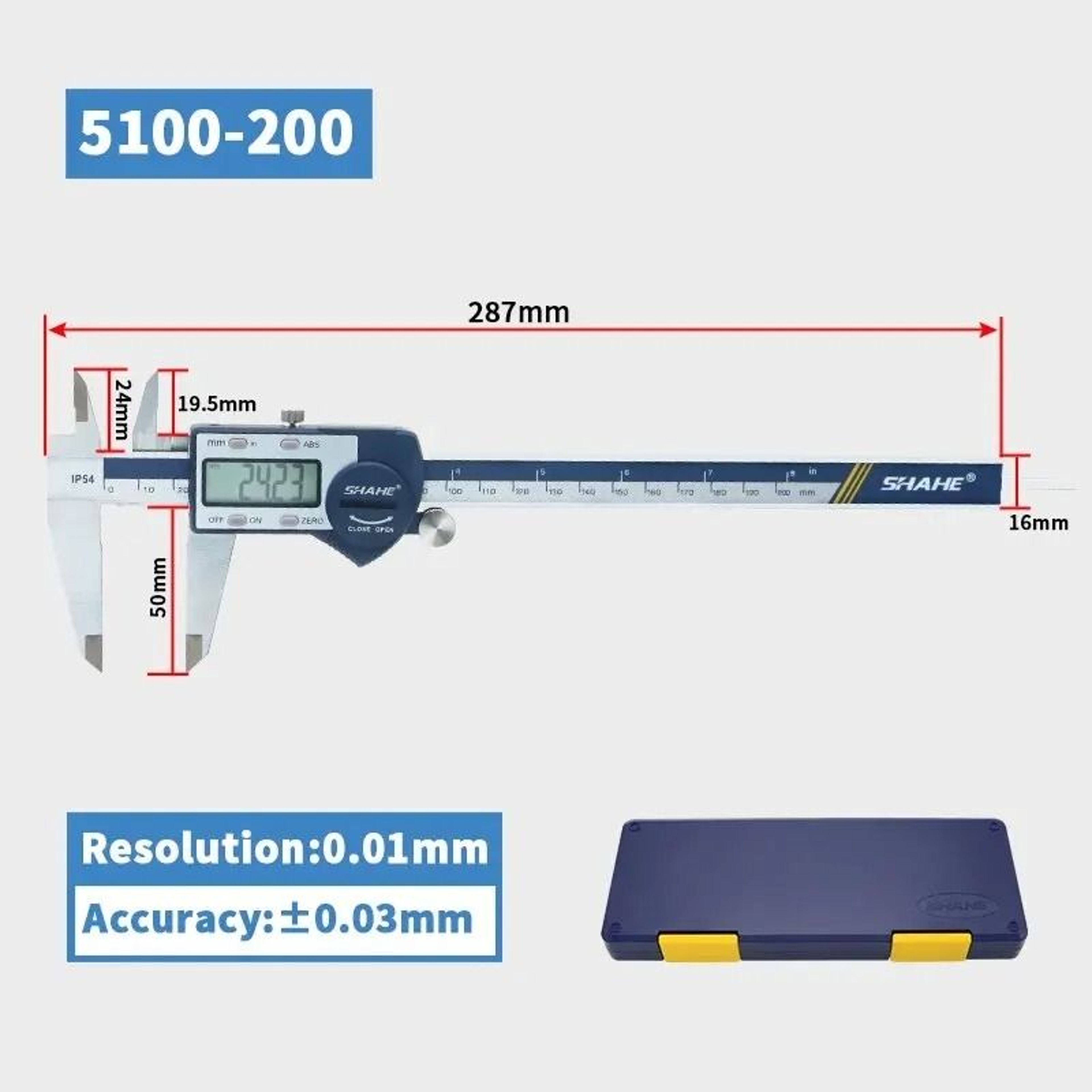 Precision Stainless Steel Digital Vernier Caliper With LCD Display 5