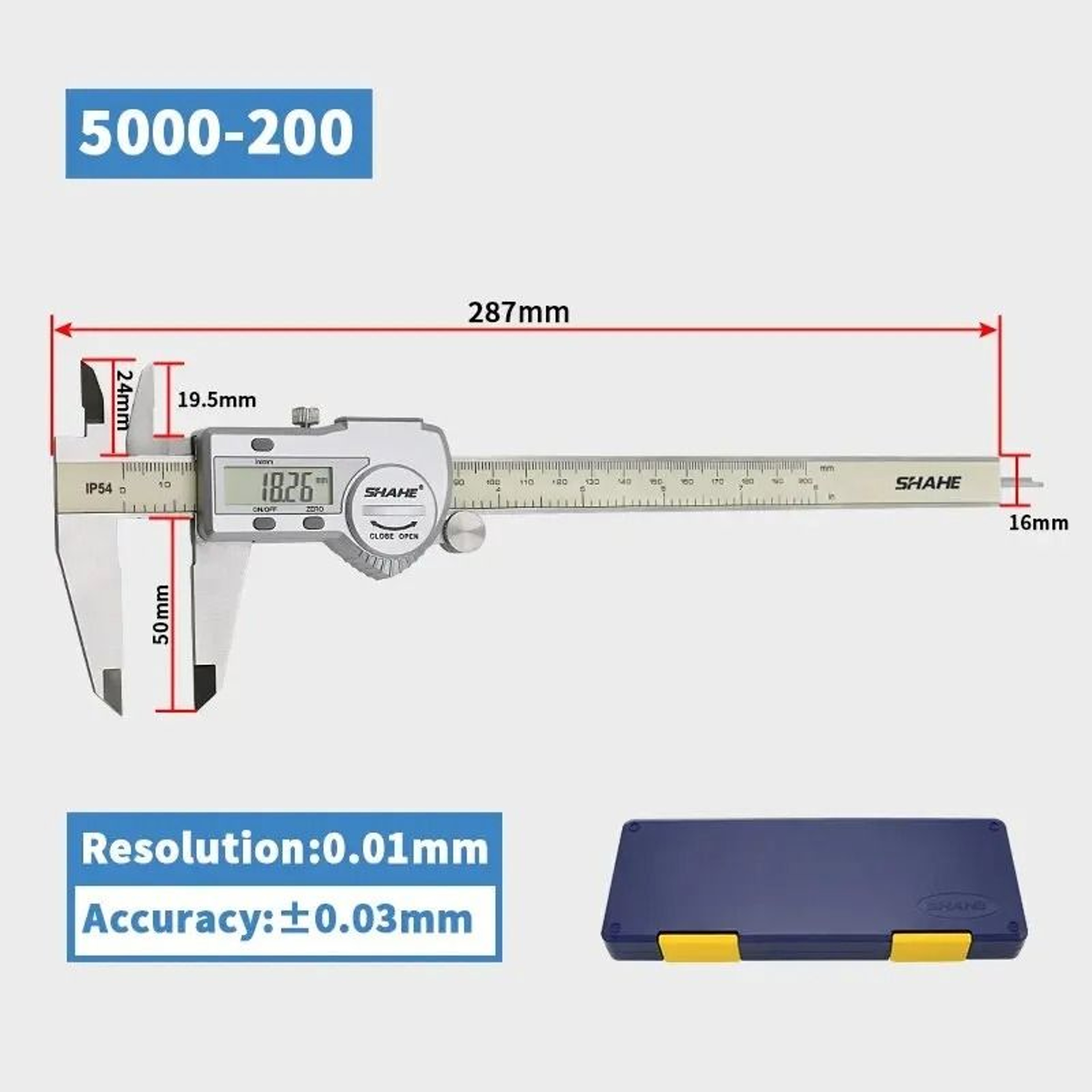 Precision Stainless Steel Digital Vernier Caliper LCD Display 11