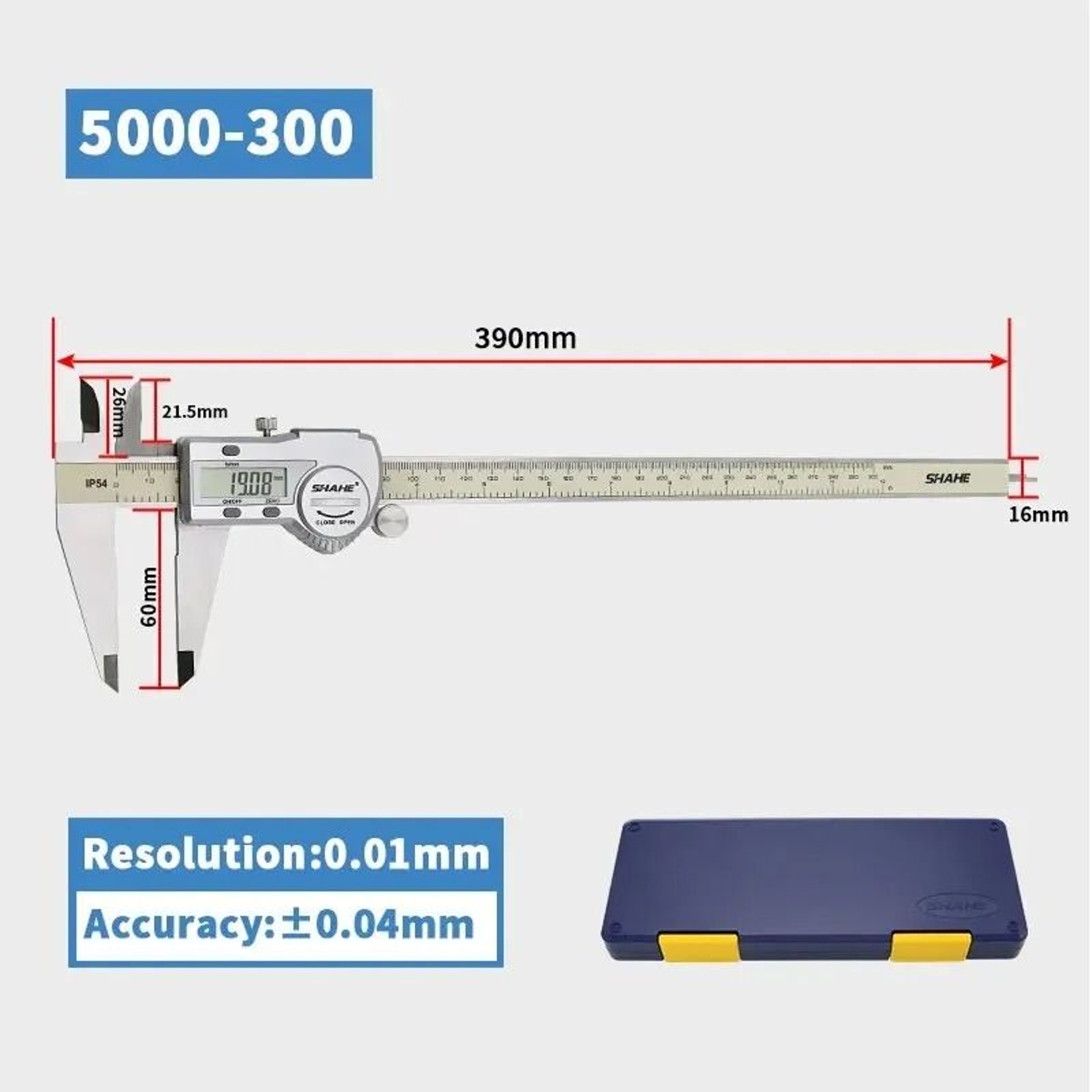 Precision Stainless Steel Digital Vernier Caliper LCD Display 12