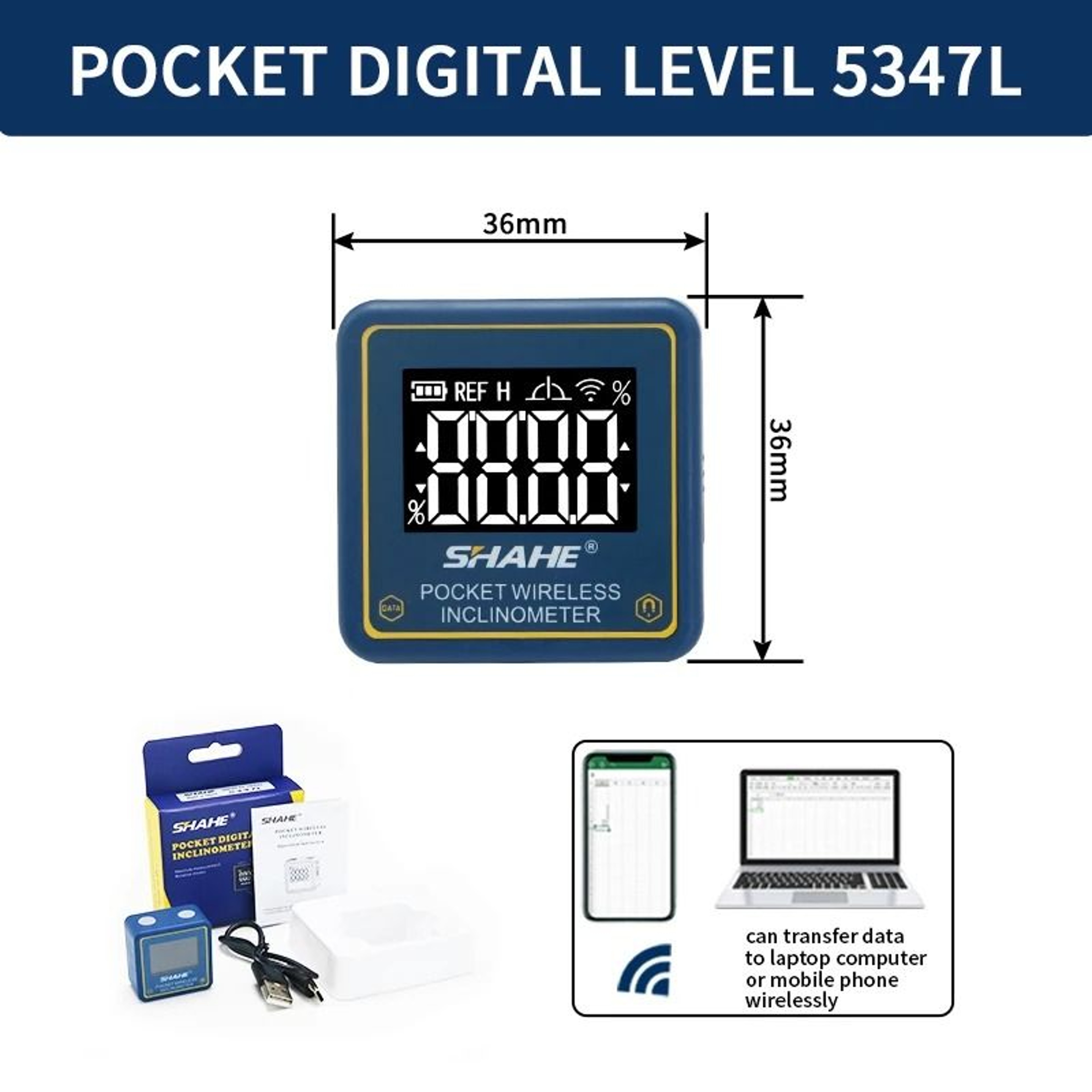 Mini Digital Angle Finder With Magnetic Level And LCD Display 2