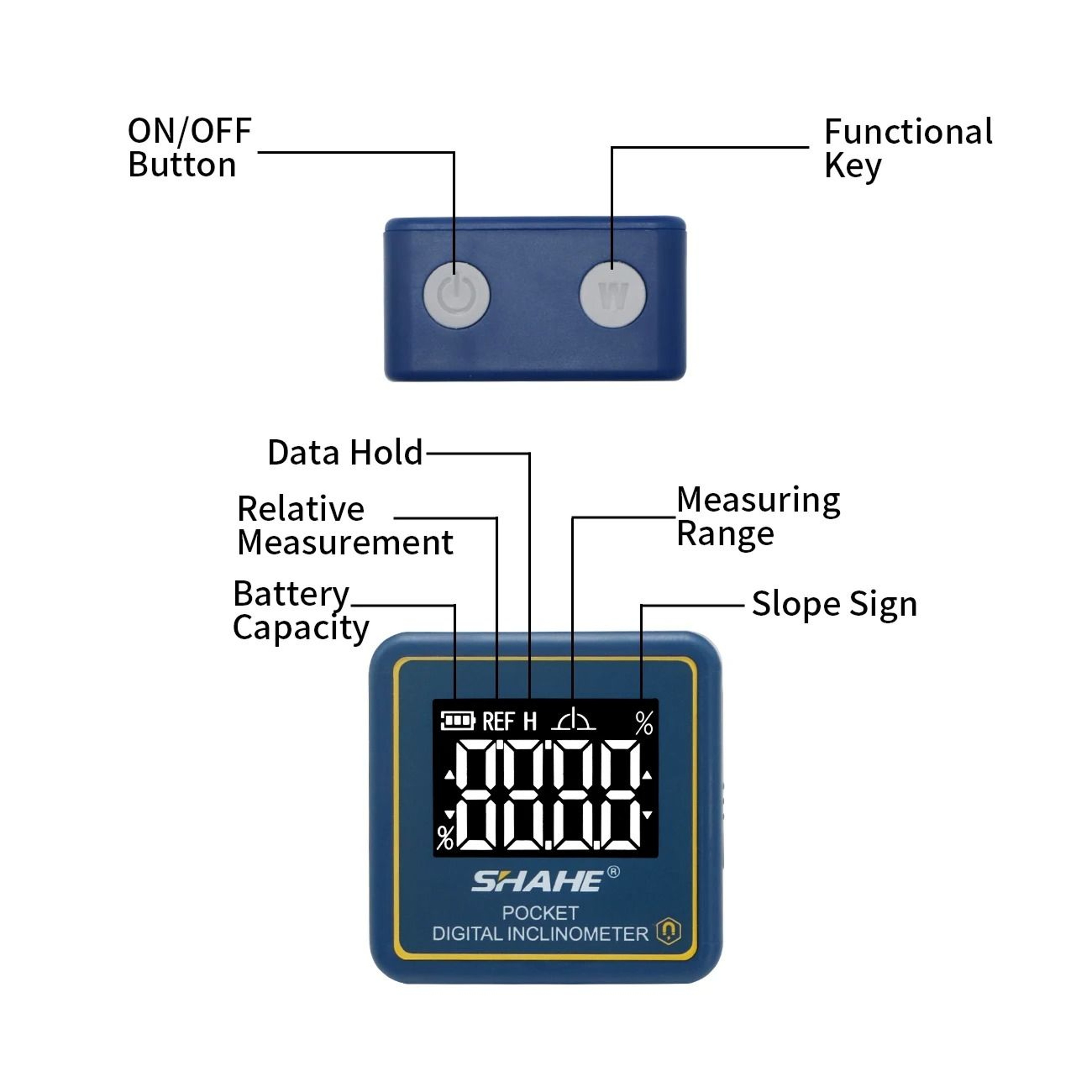 Mini Digital Angle Finder With Magnetic Level And LCD Display 3